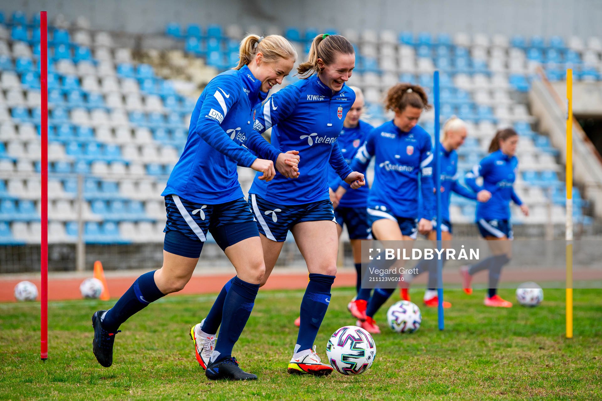 Julie Blakstad and Elisabeth Terland of the Norwegian