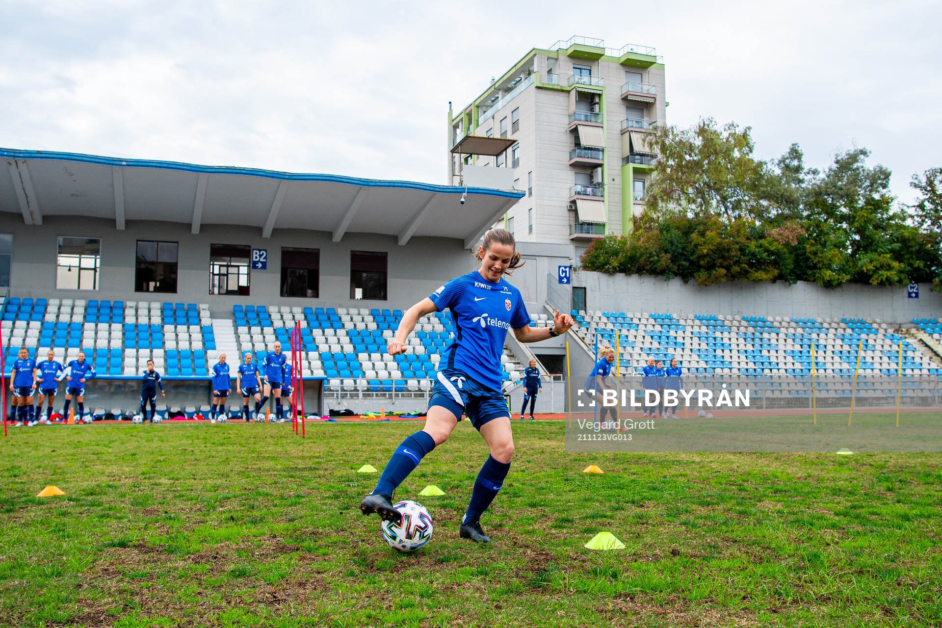 Tuva Hansen of the Norwegian women's national football team