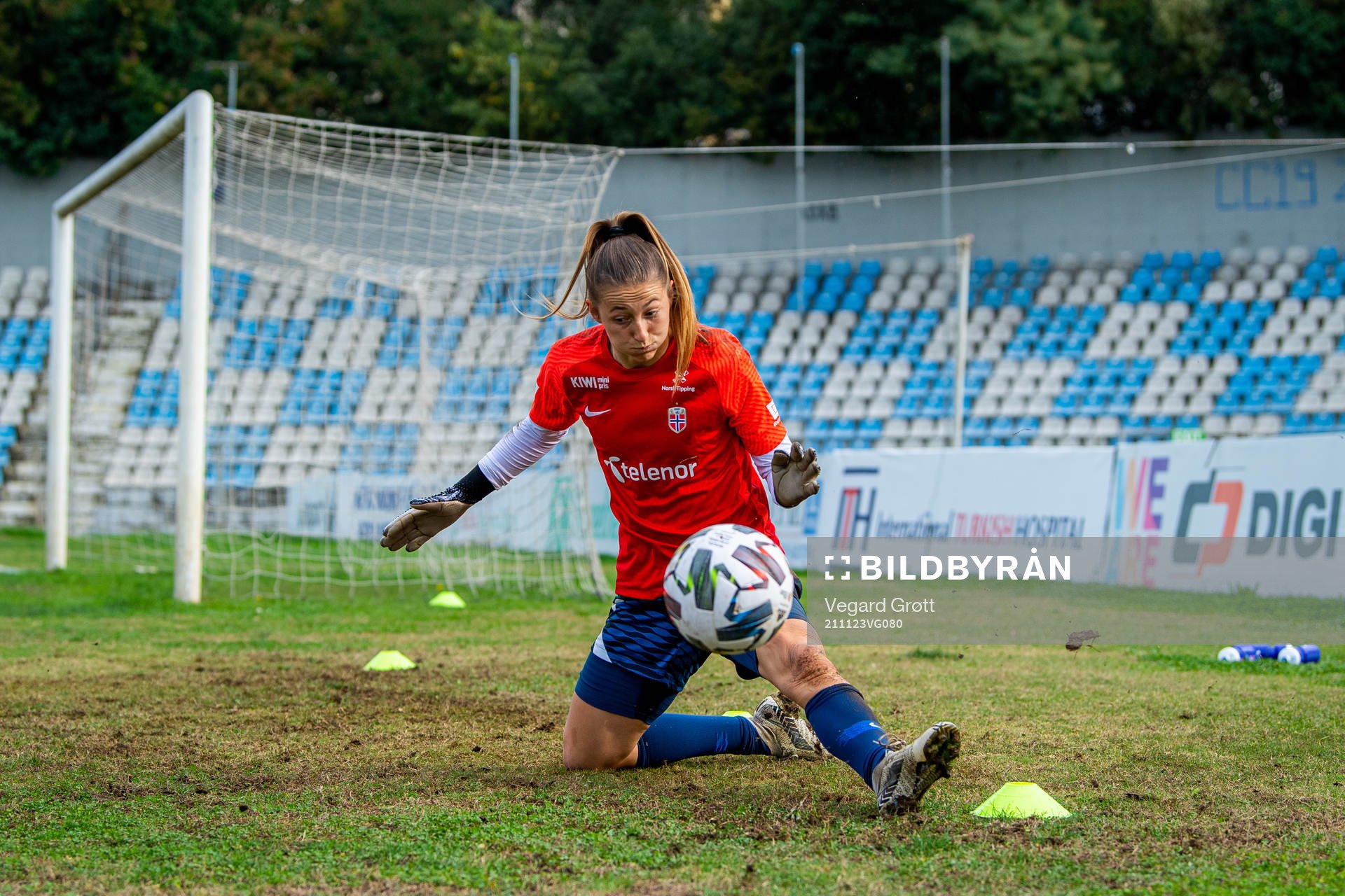 Goalkeeper Cecilie Fiskerstrand of the Norwegian women's
