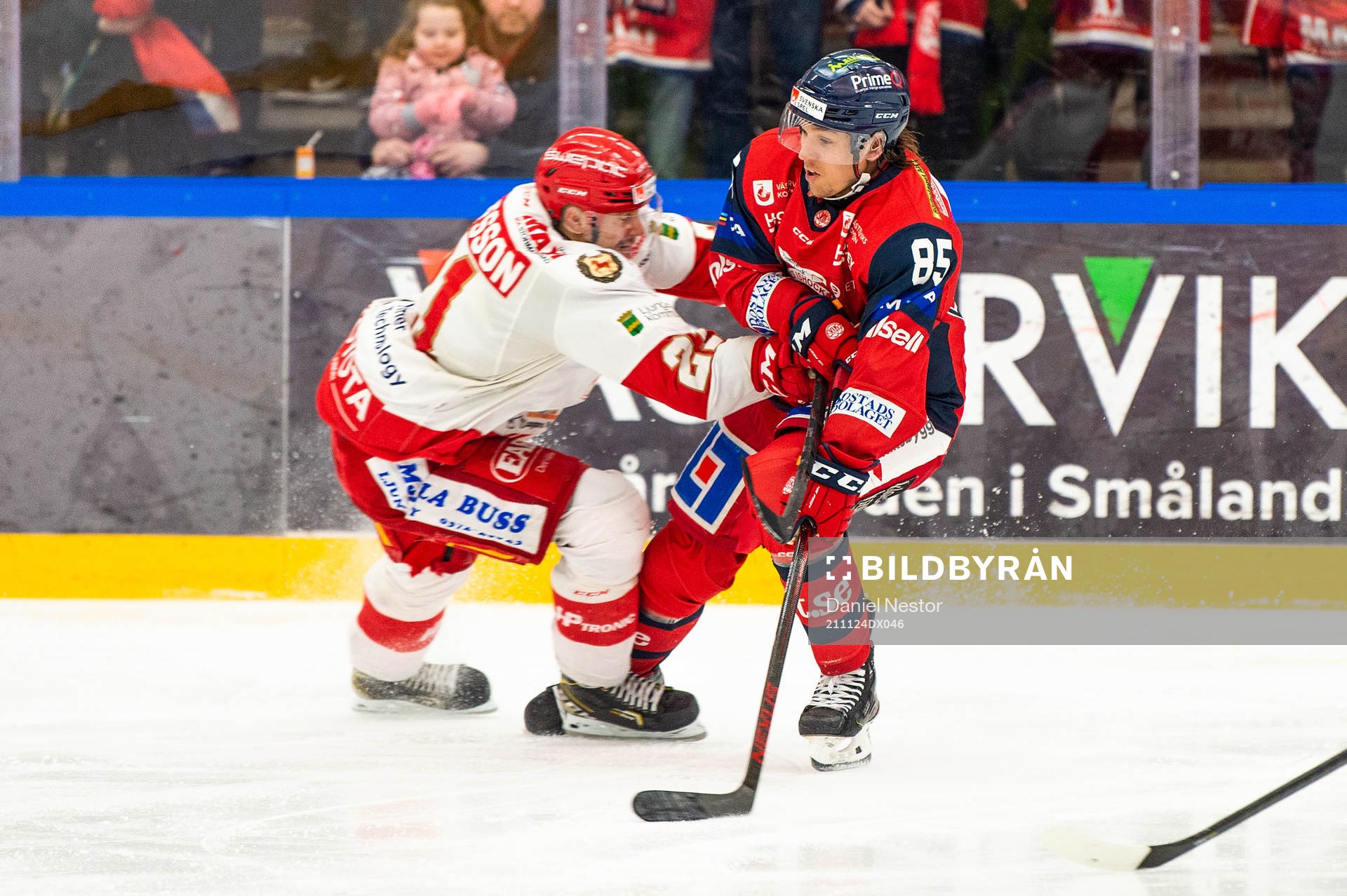 Troja/Ljungbys Karl Olofsson och Västerviks Viktor Lljegren