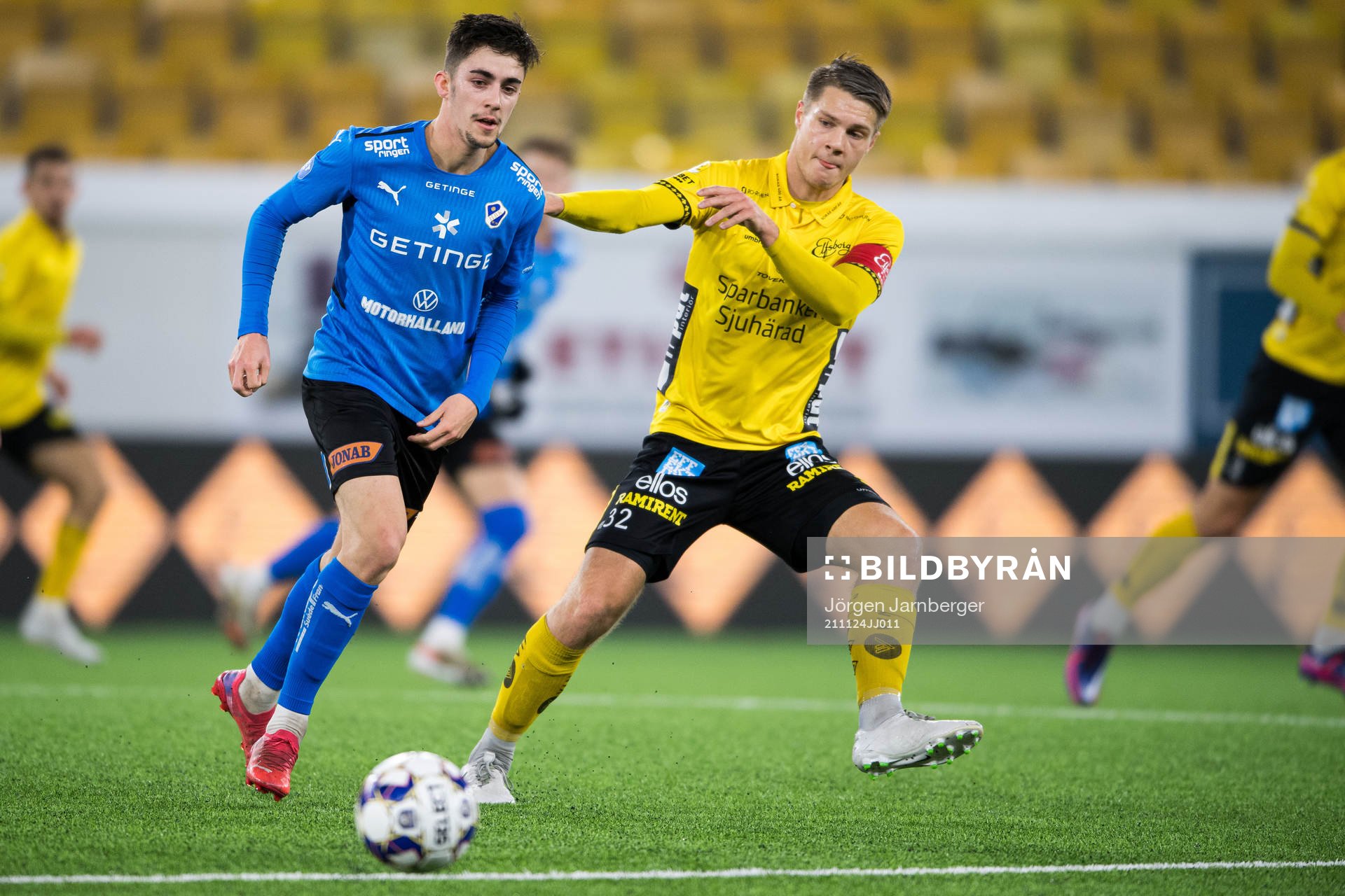 Halmstads Emil Tot Wikström och Elfsborgs Gustav Broman