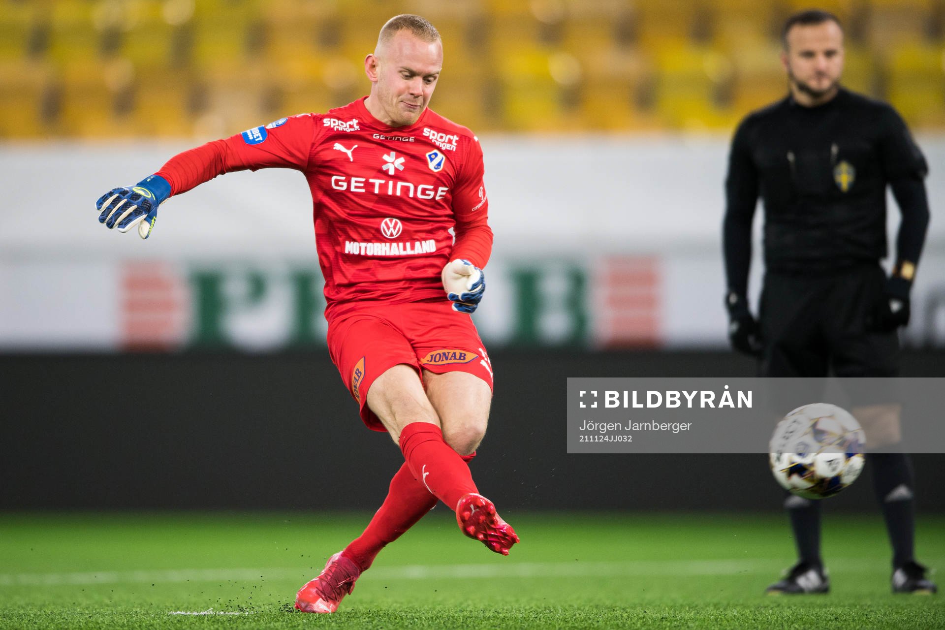 Halmstads målvakt Malte Påhlsson sätter