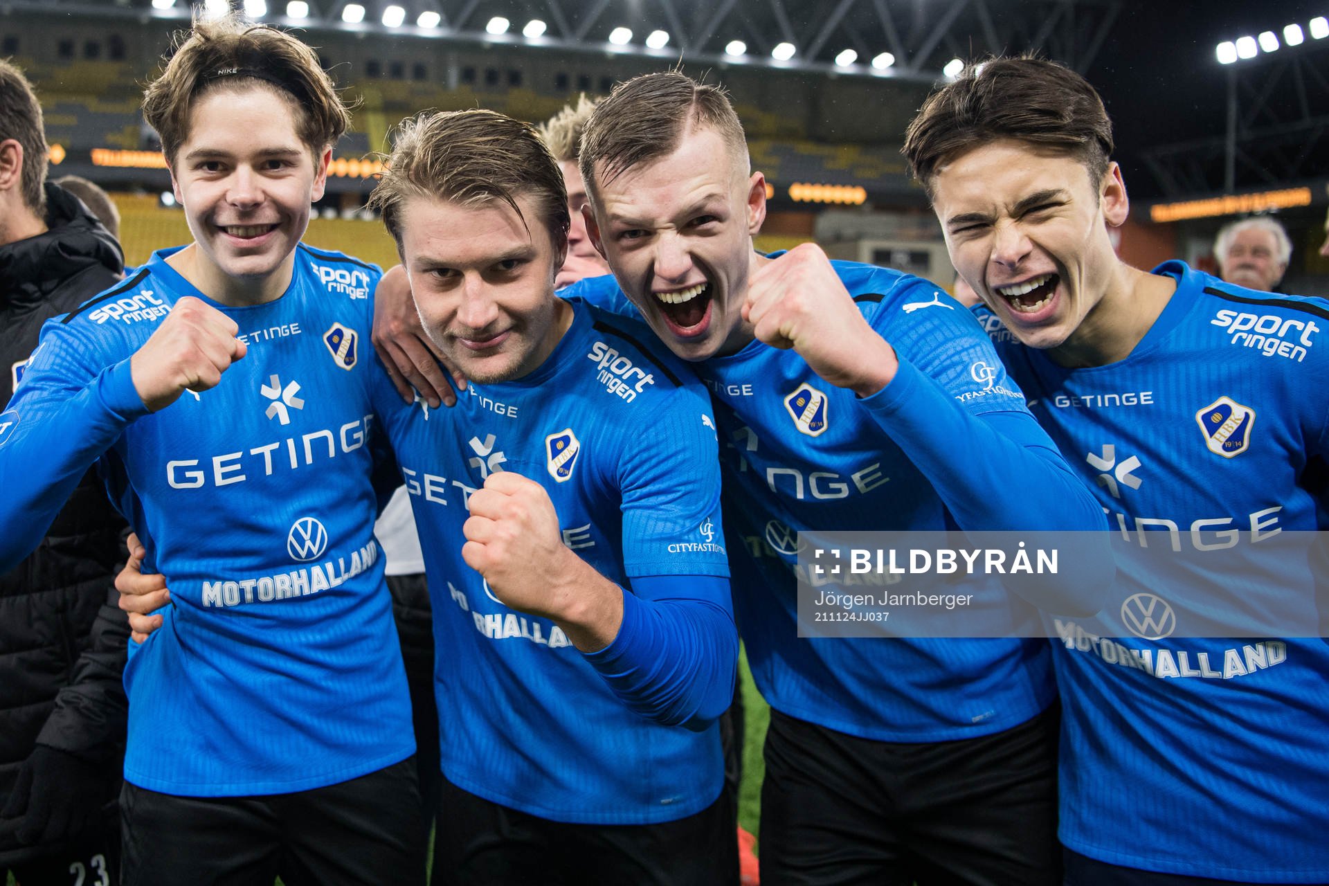 Halmstads spelare jublar