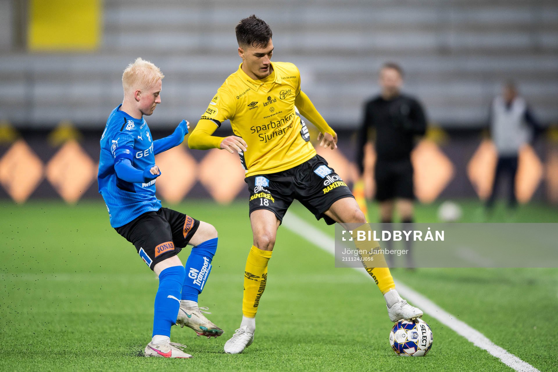 Halmstads Pontus Carlsson och Elfsborgs Amer Jusic