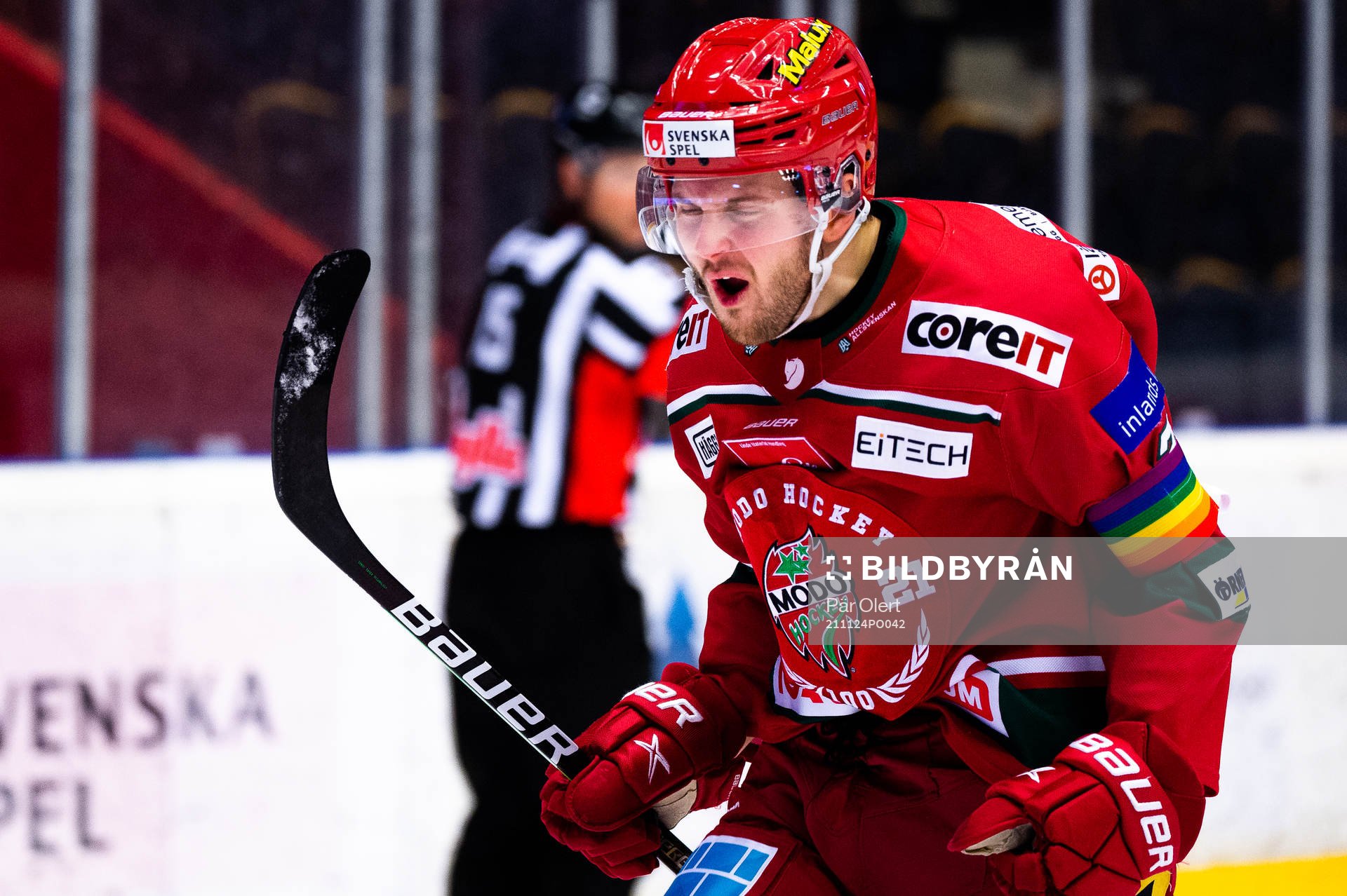 Modos Pontus Näsén jublar