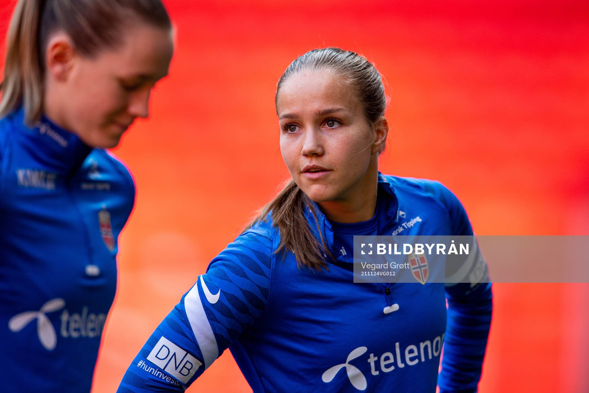 Guro Reiten of the Norwegian women's national football team