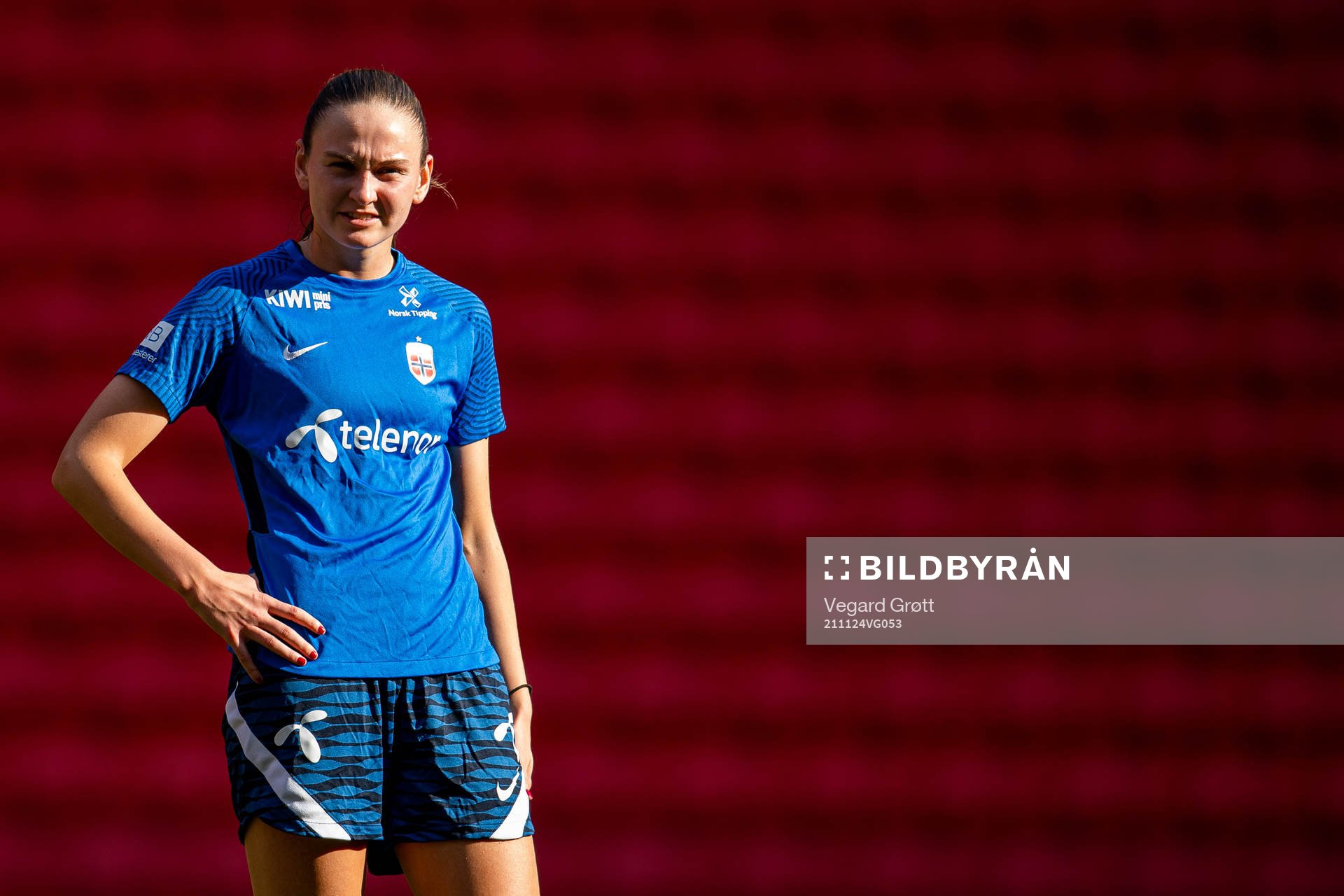 Vilde Hasund of the Norwegian women's national football team