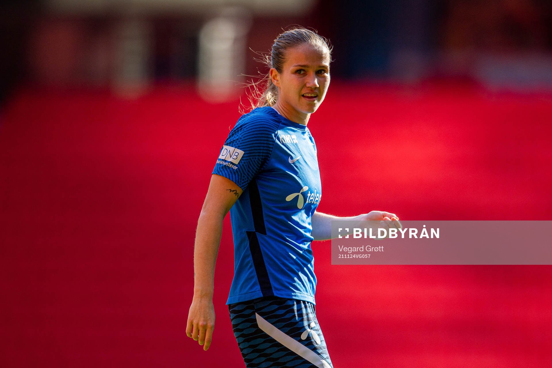 Guro Reiten of the Norwegian women's national football team