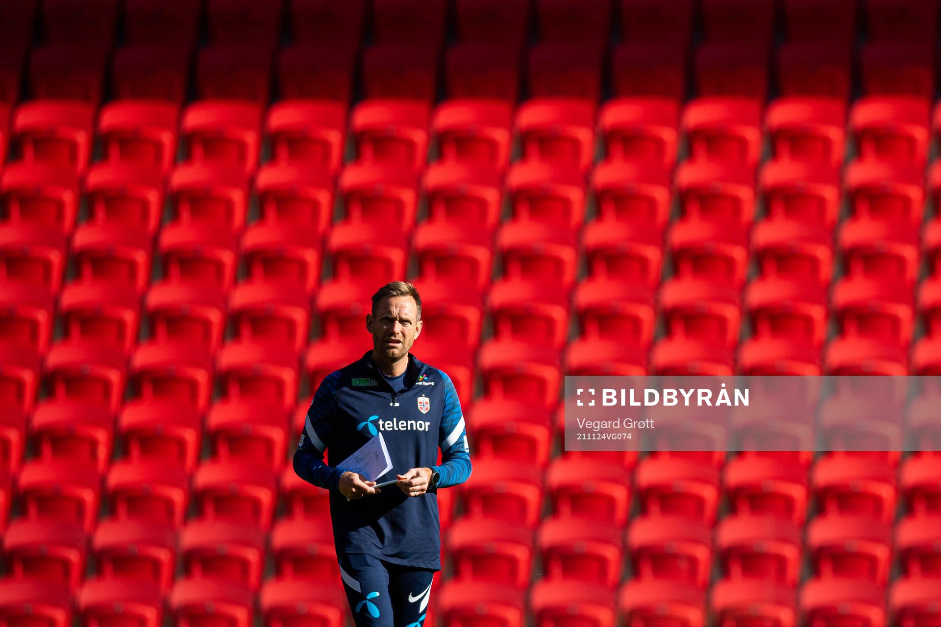 Martin Sjögren, head coach of the Norwegian women's