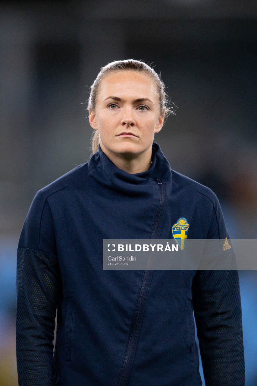 Magdalena Eriksson of Sweden at lineup