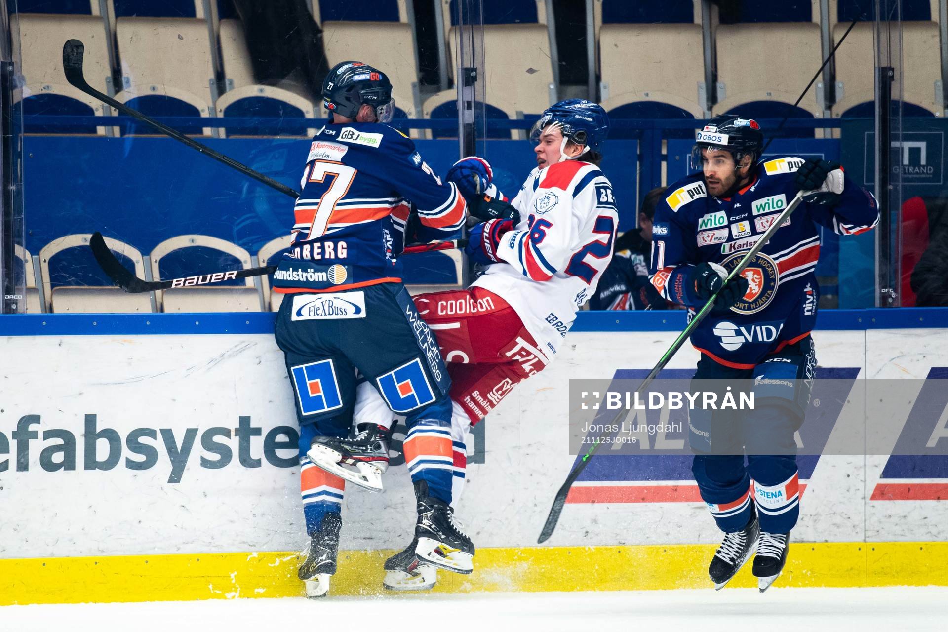 Växjös Martin Lundberg och Oskarshamns Lukas Pilö
