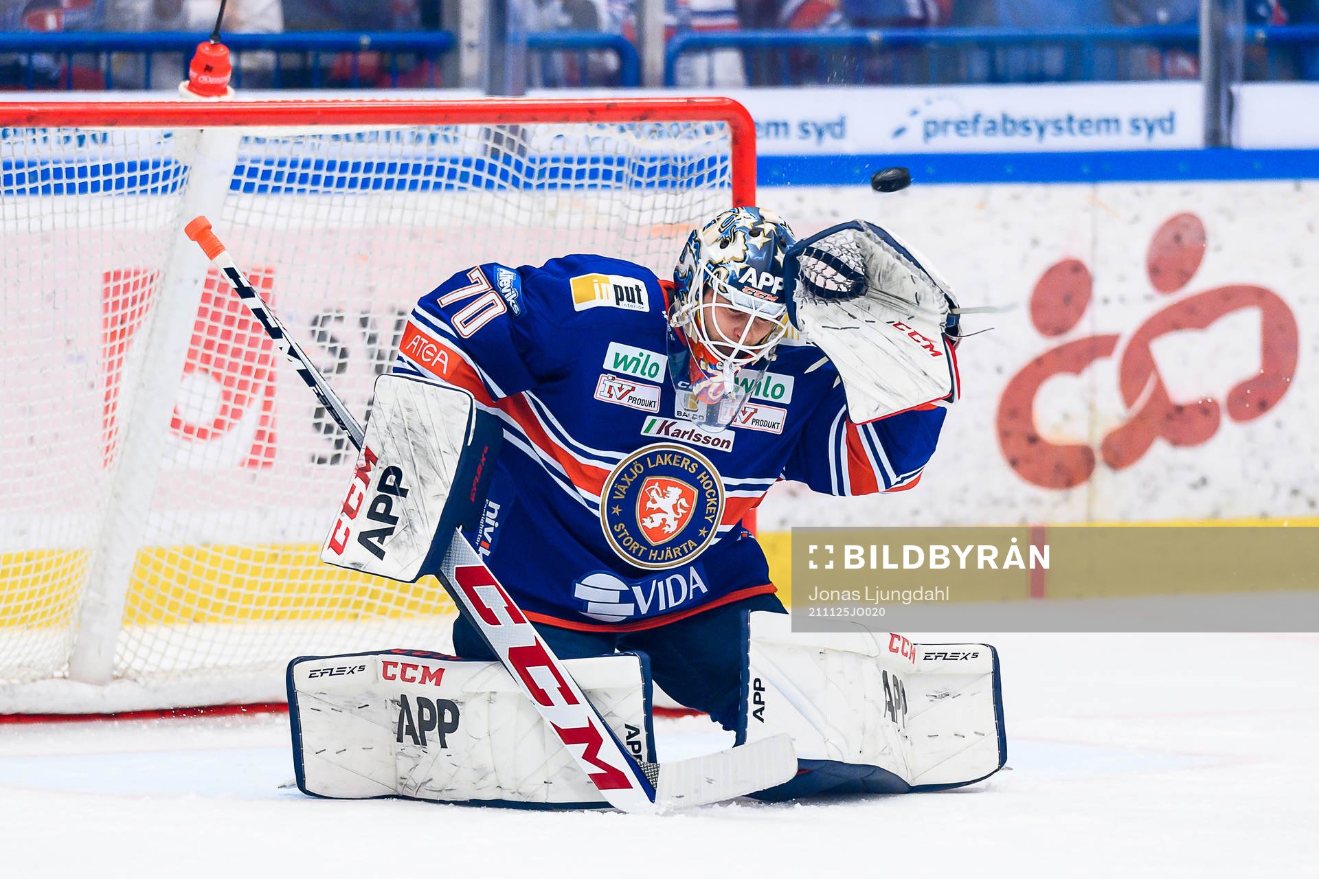 Växjös målvakt Adam Åhman