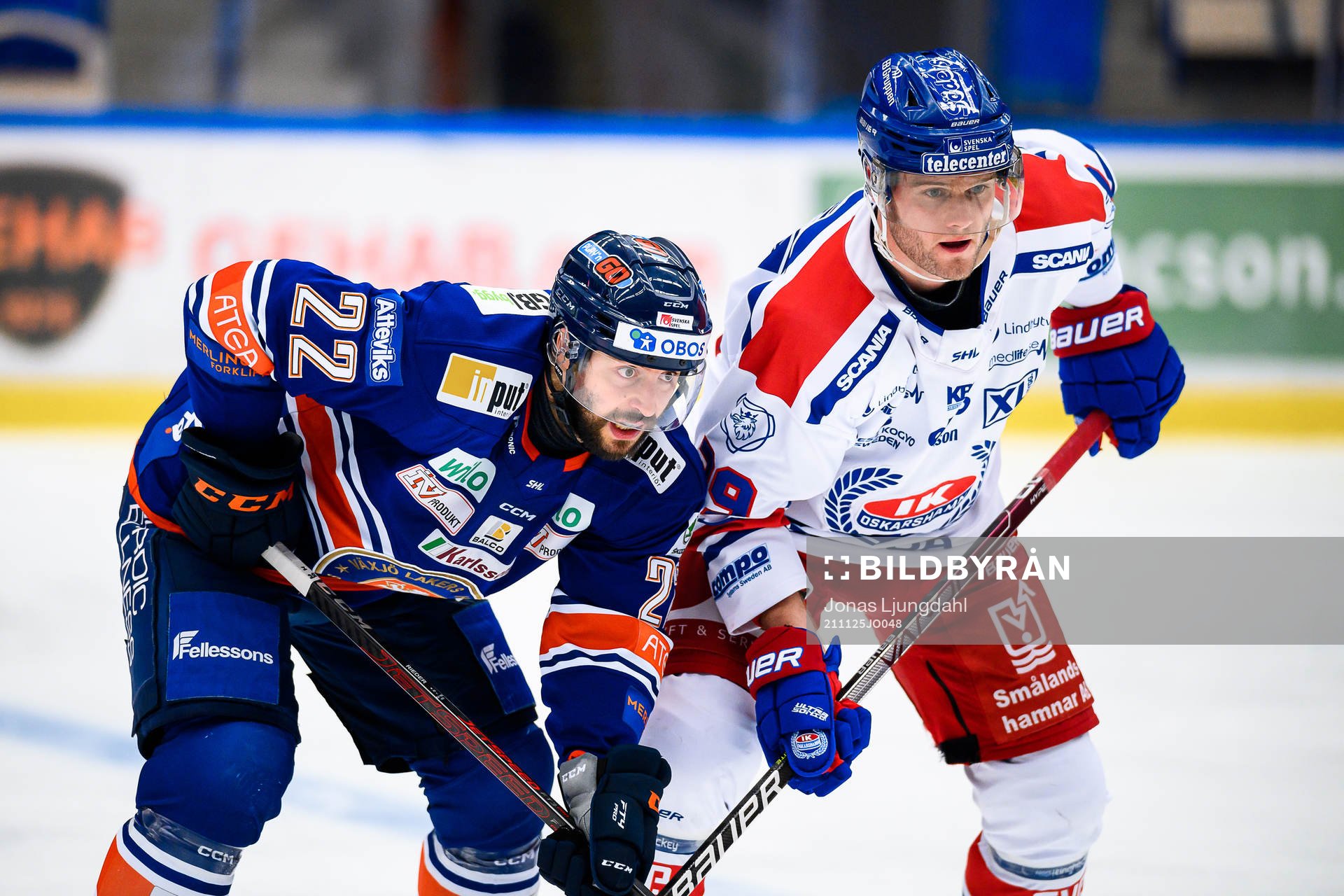 Växjös Tobias Rieder och Oskarshamns Kim Rosdahl