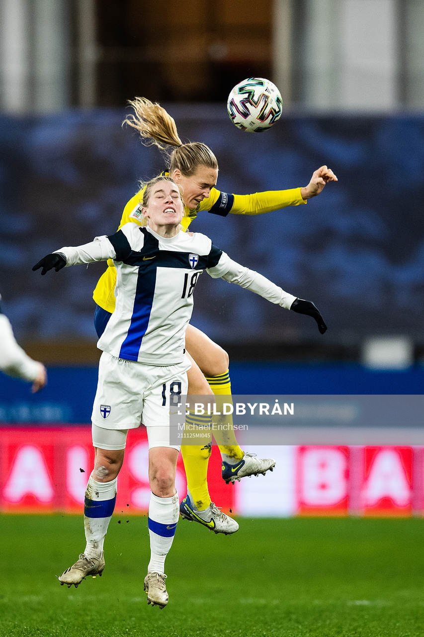 Linda Sällström of Finland and Magdalena Eriksson of