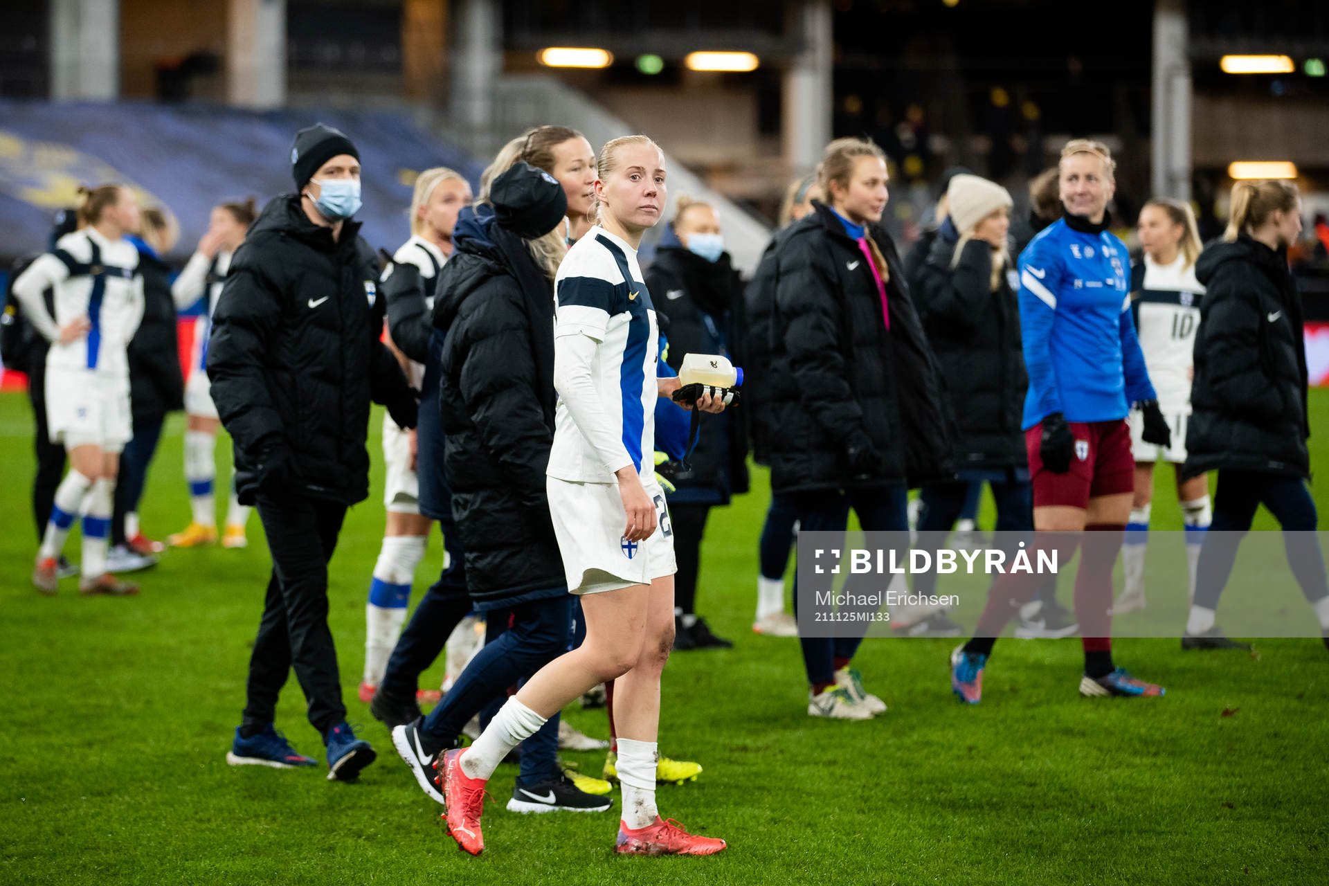 Eveliina Summanen of Finland looks dejected