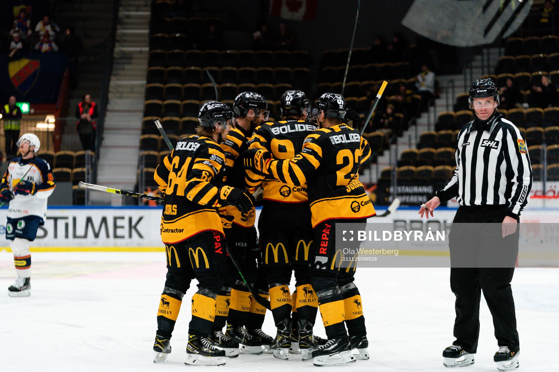 Skellefteås Jonathan Pudas , Linus Karlsson, Melker