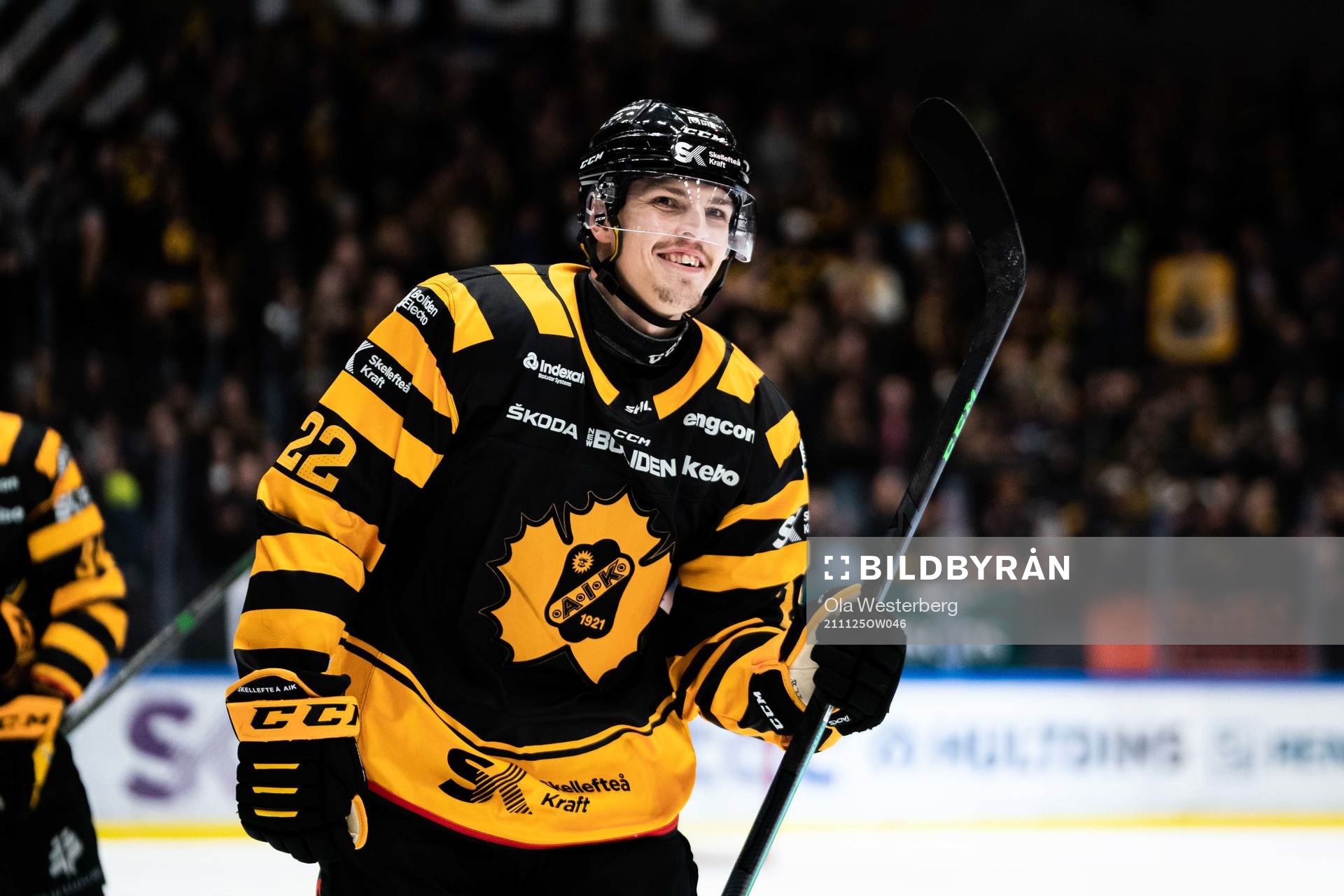 Skellefteås Jonathan Johnson jublar