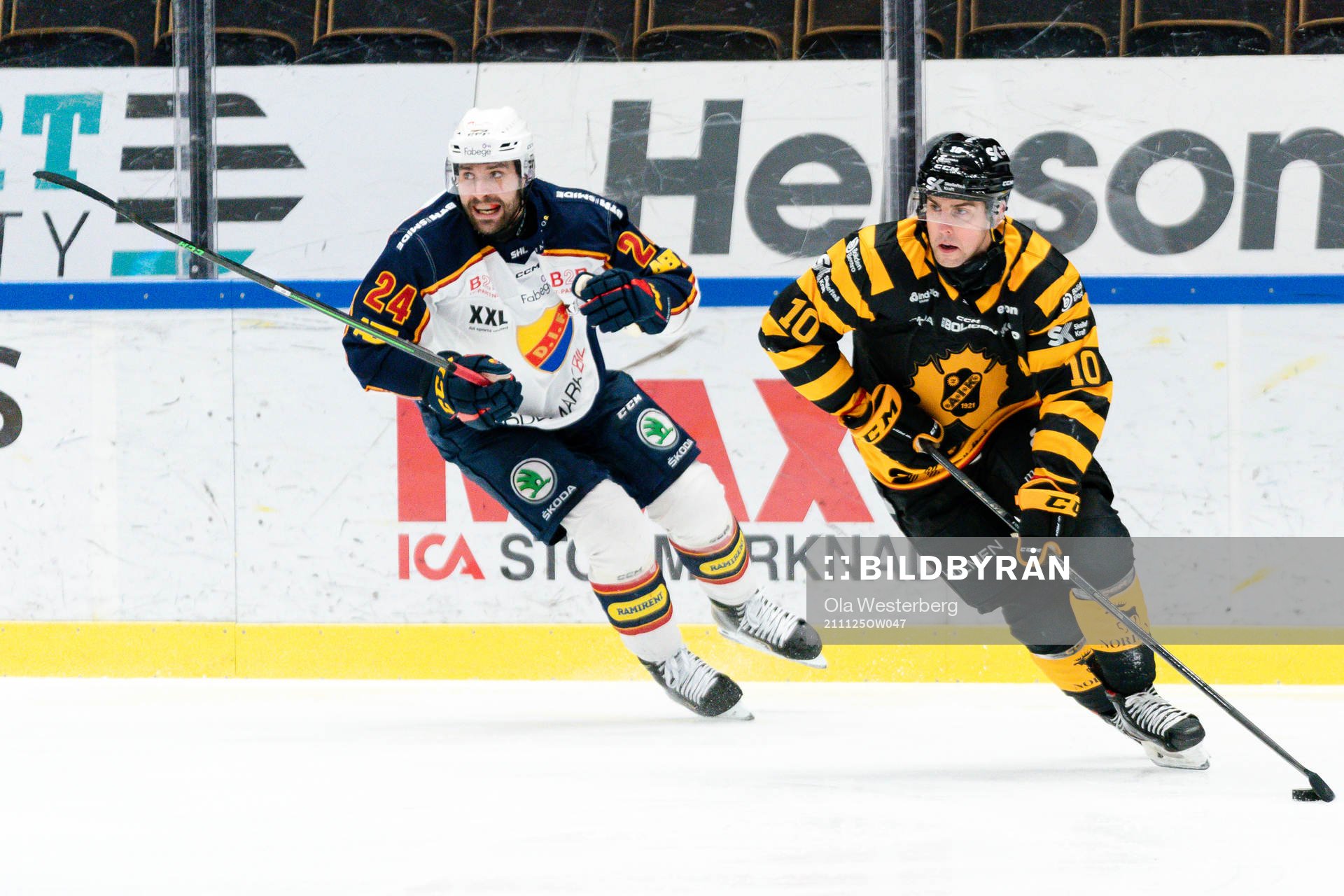 Djurgårdens Ludvig Rensfeldt och Skellefteås Joakim