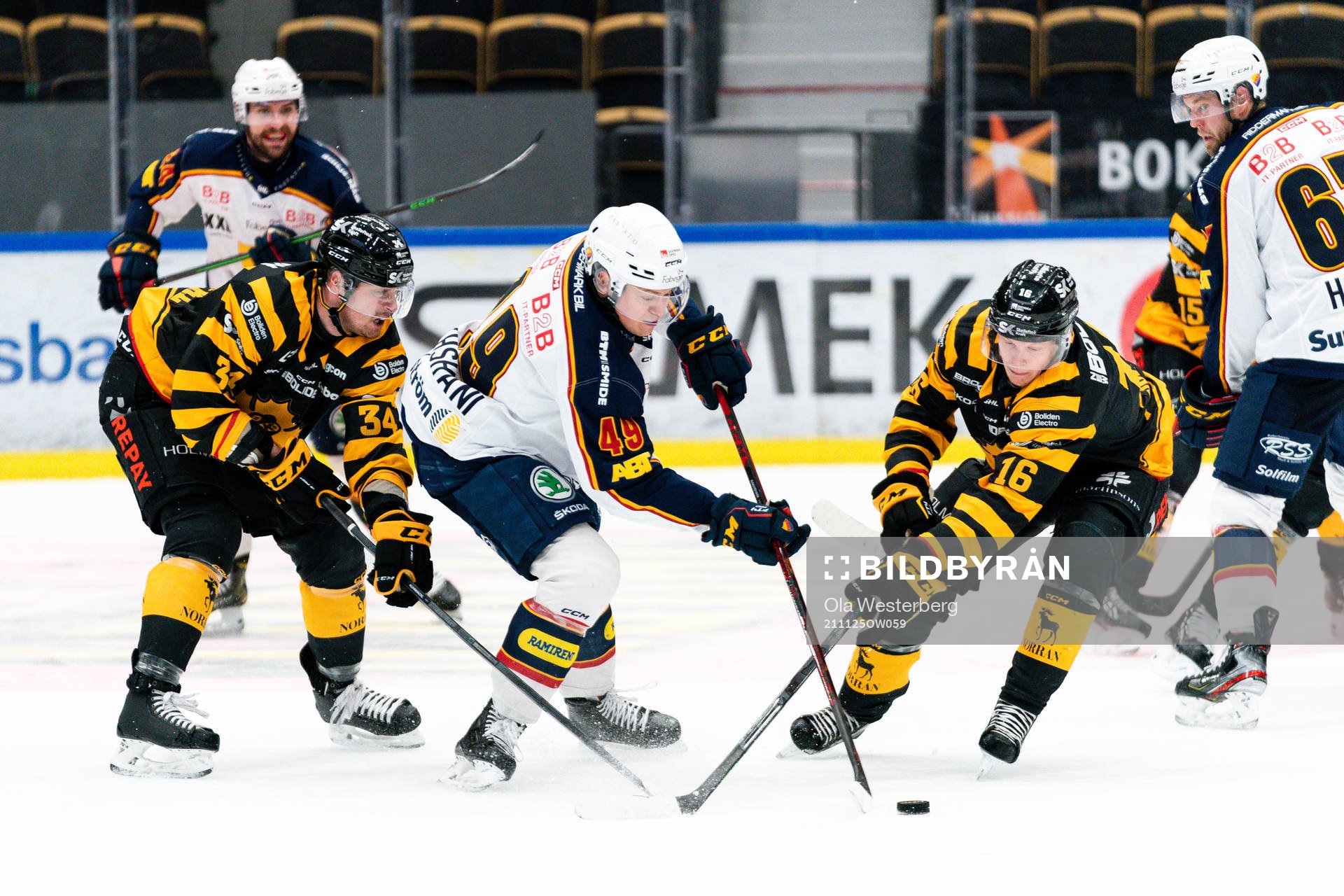 Skellefteås Tom Kühnhackl och Linus Lindström