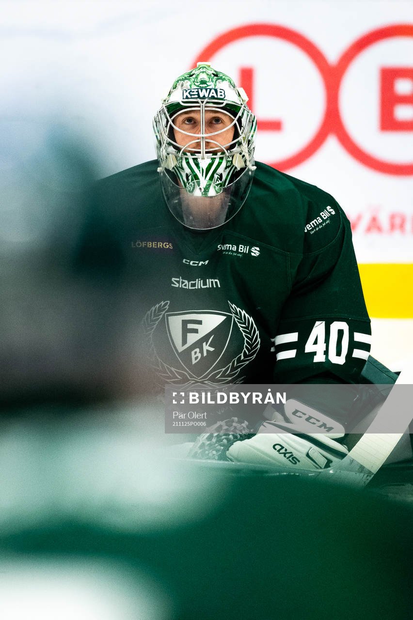 Färjestads målvakt Henrik Haukeland