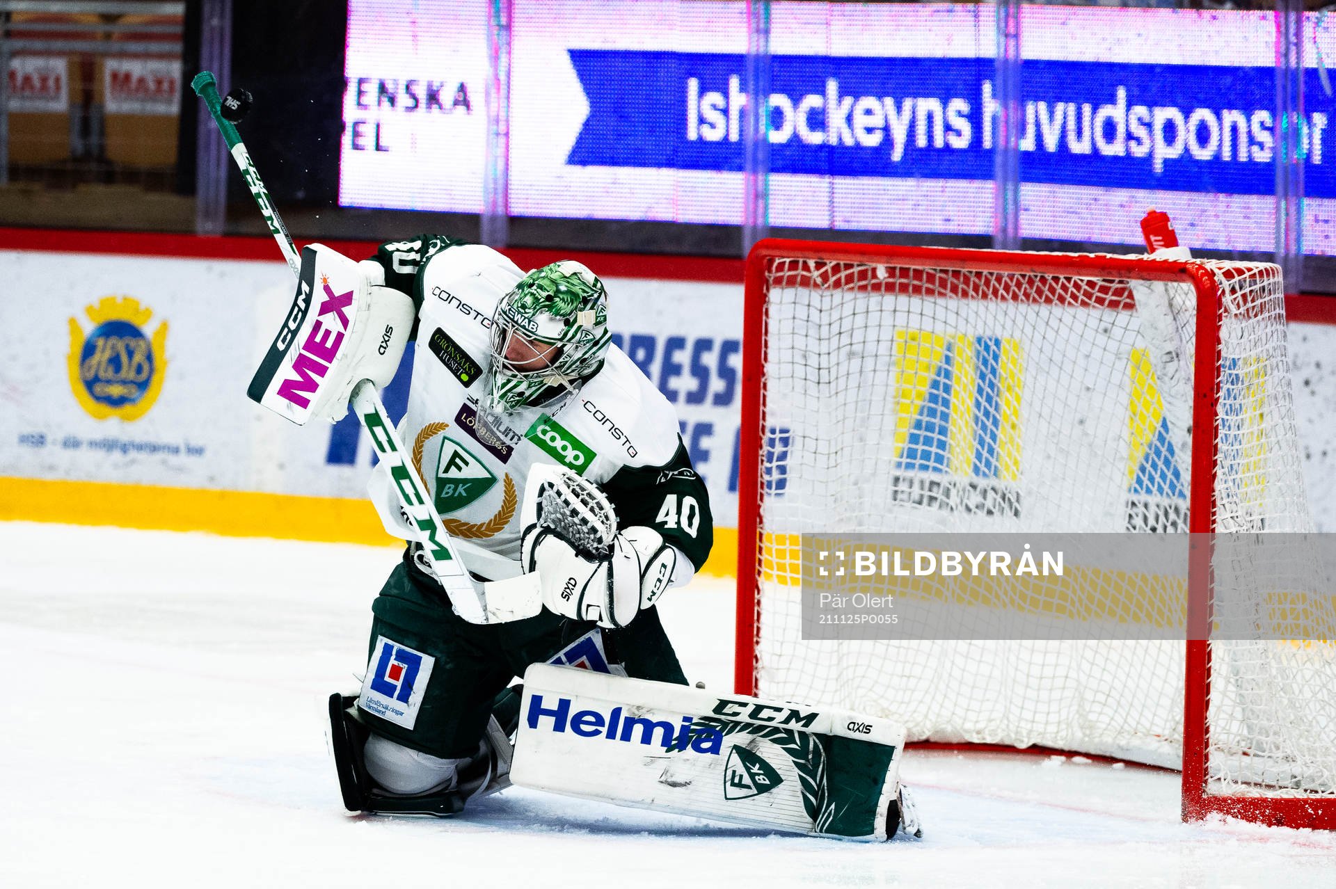 Färjestads målvakt Henrik Haukeland