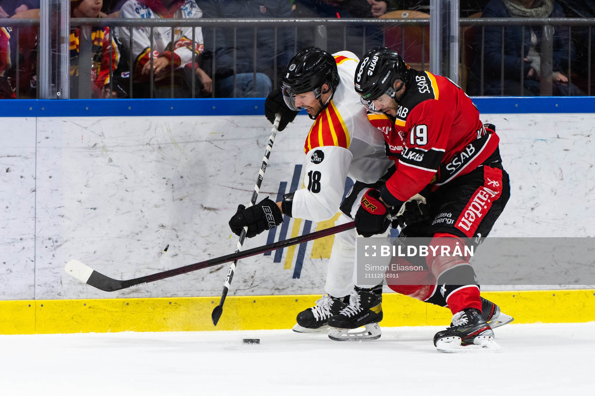 Brynäs Anton Rödin och Luleås Konstantin Komarek