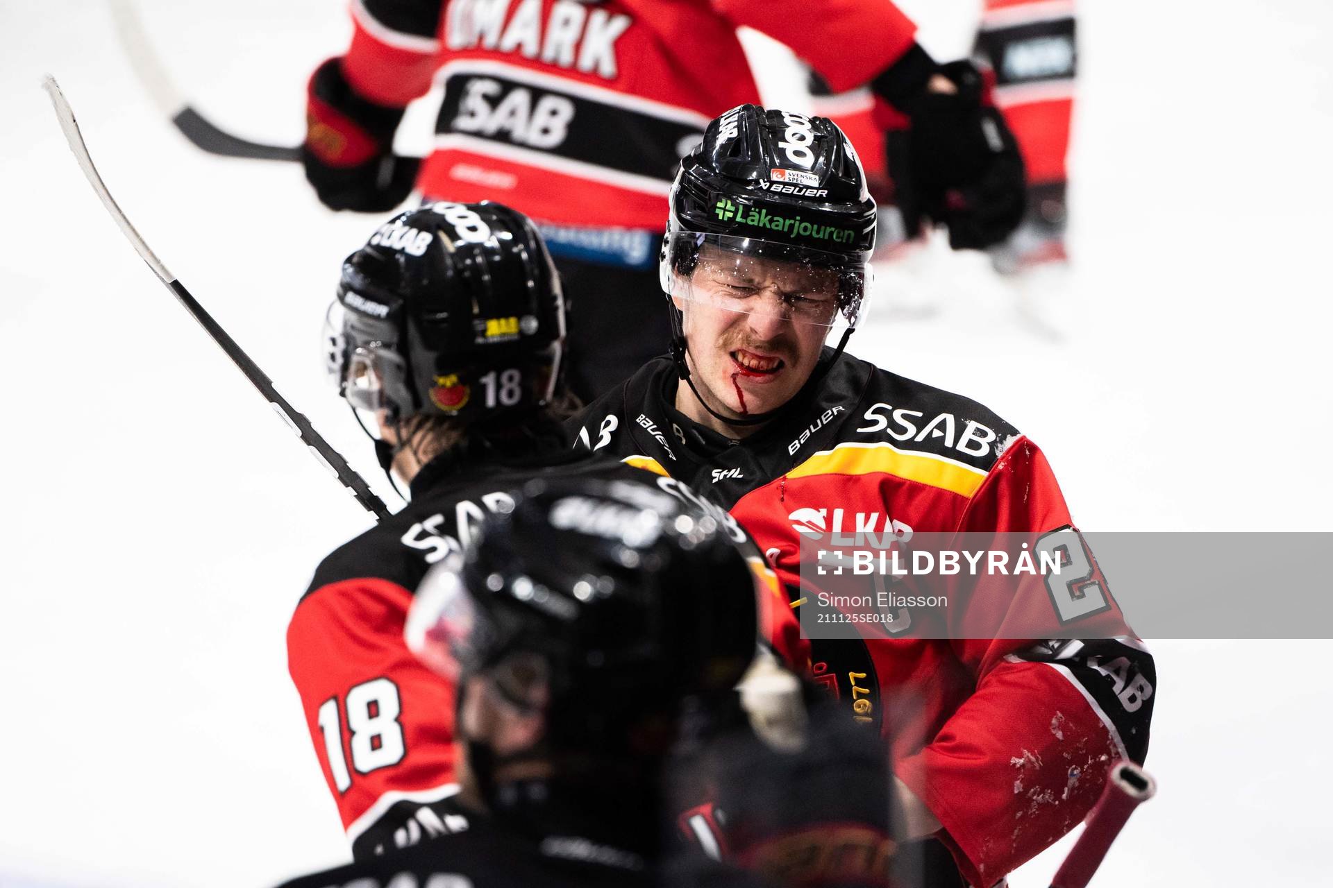 Luleås Erik Gustafsson har ont