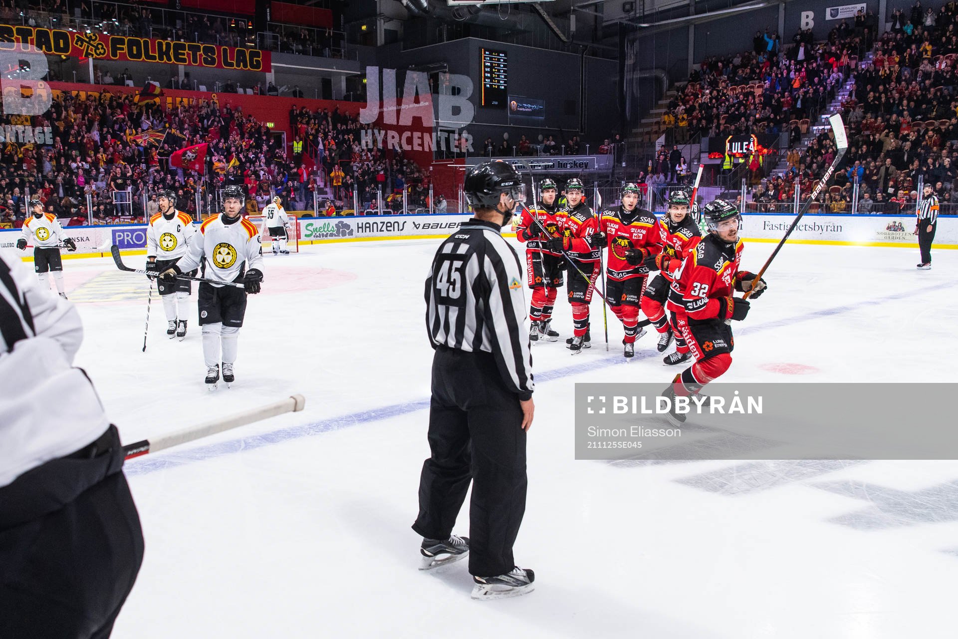 Luleås Oscar Engsund jublar