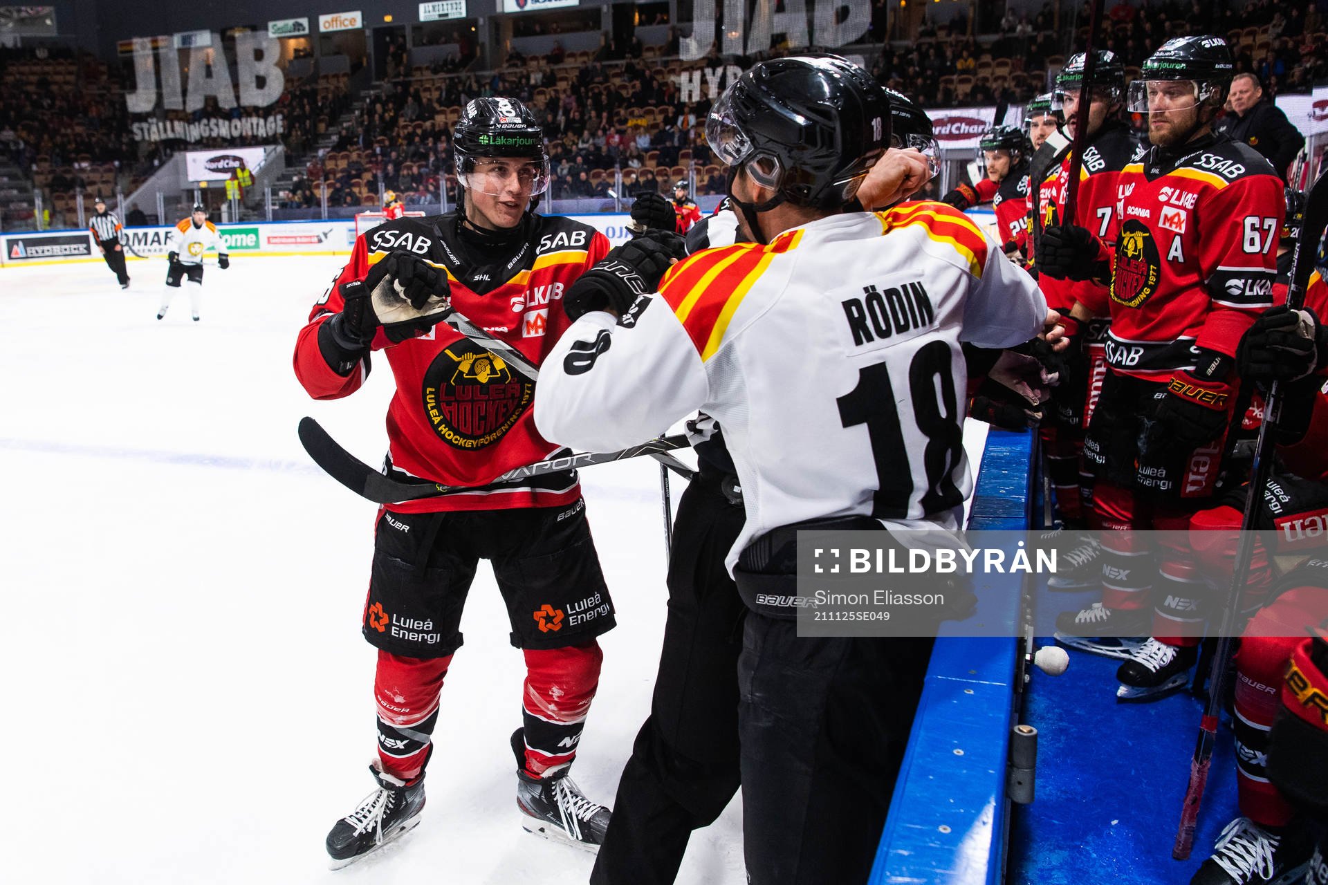 Luleås Radek Muzik och Brynäs Anton Rödin