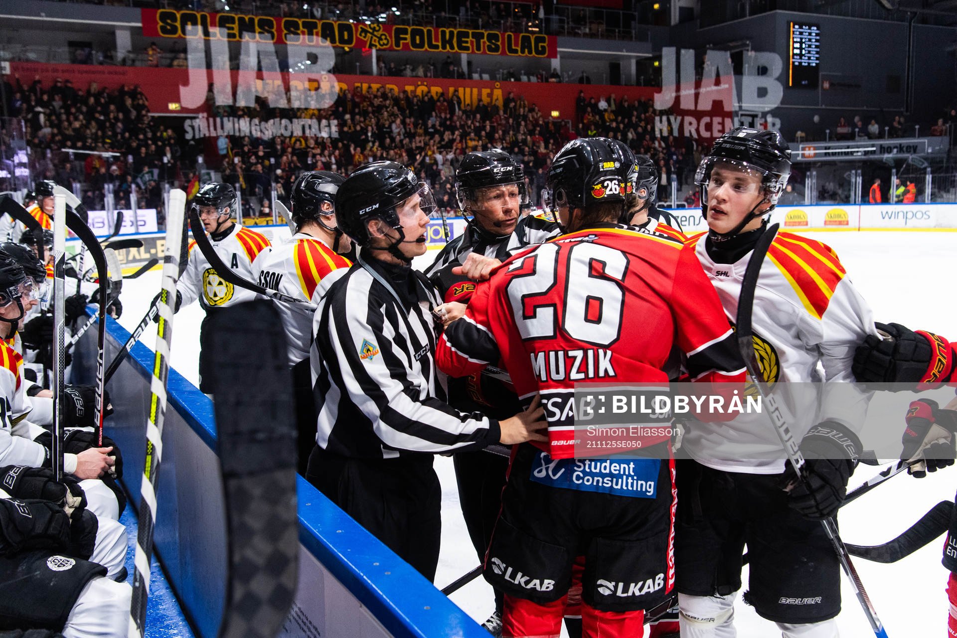Luleås Radek Muzik och Brynäs Noel Gunler