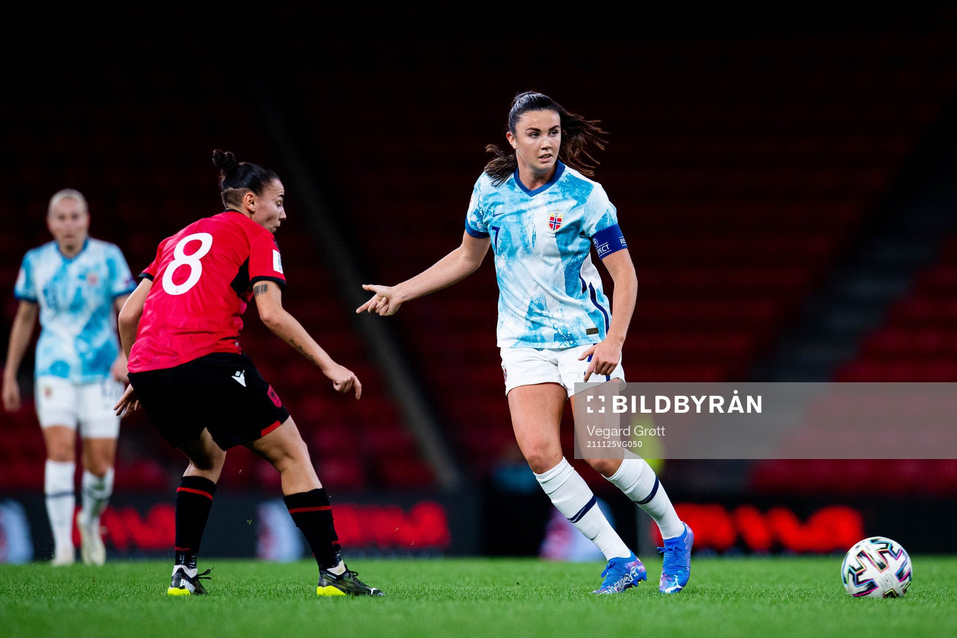 Endrina Elezaj of Albania and Ingrid Syrstad Engen of Norway