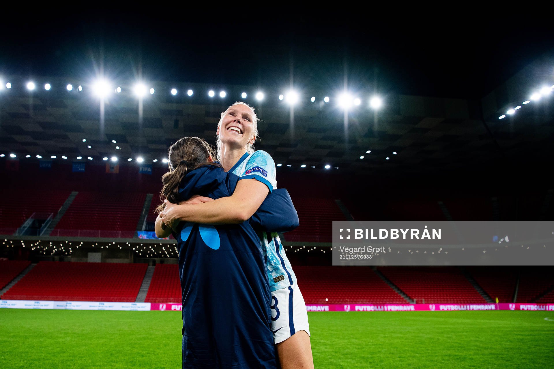 Maria Thorisdottir of Norway celebrates