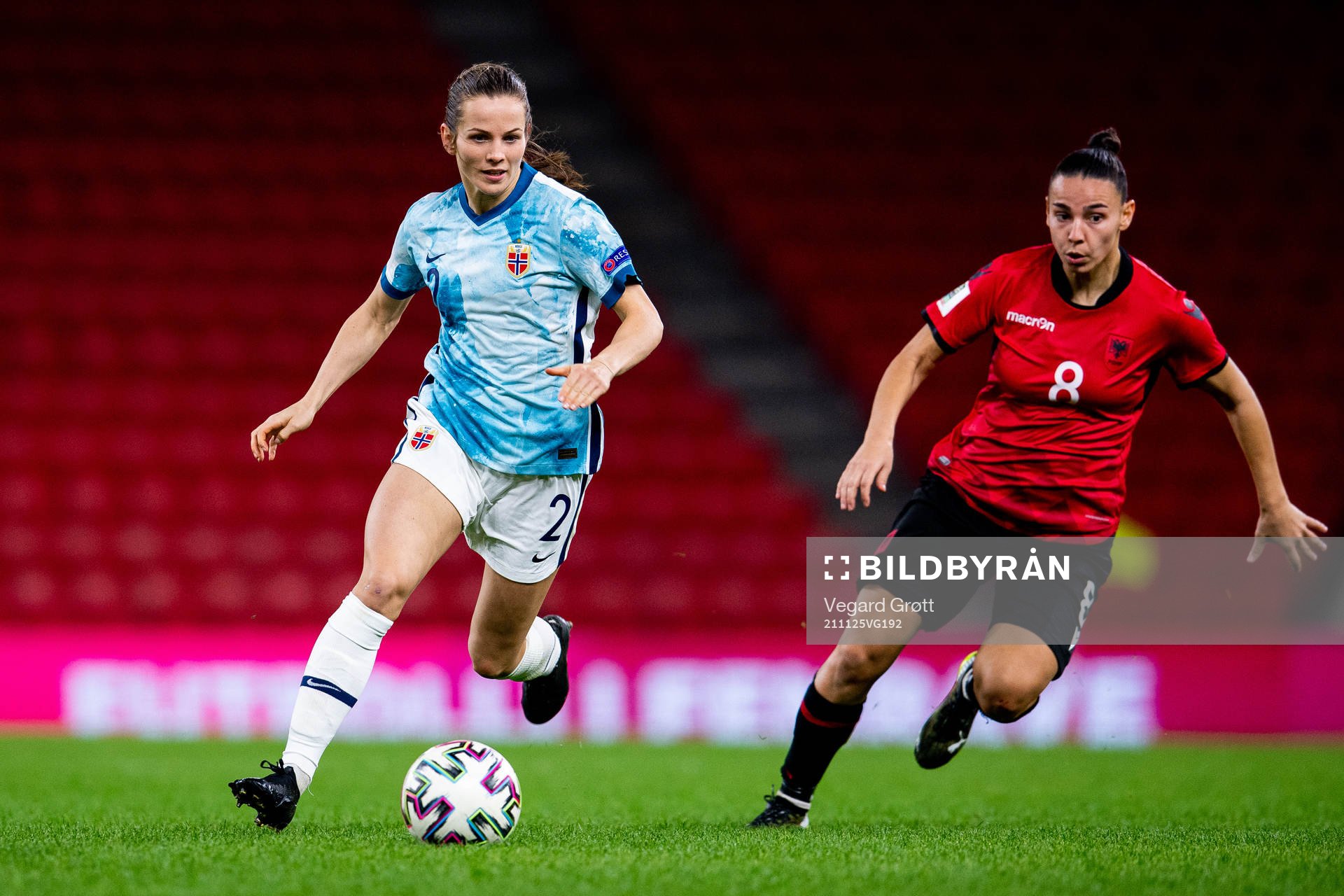 Tuva Hansen of Norway and Endrina Elezaj of Albania