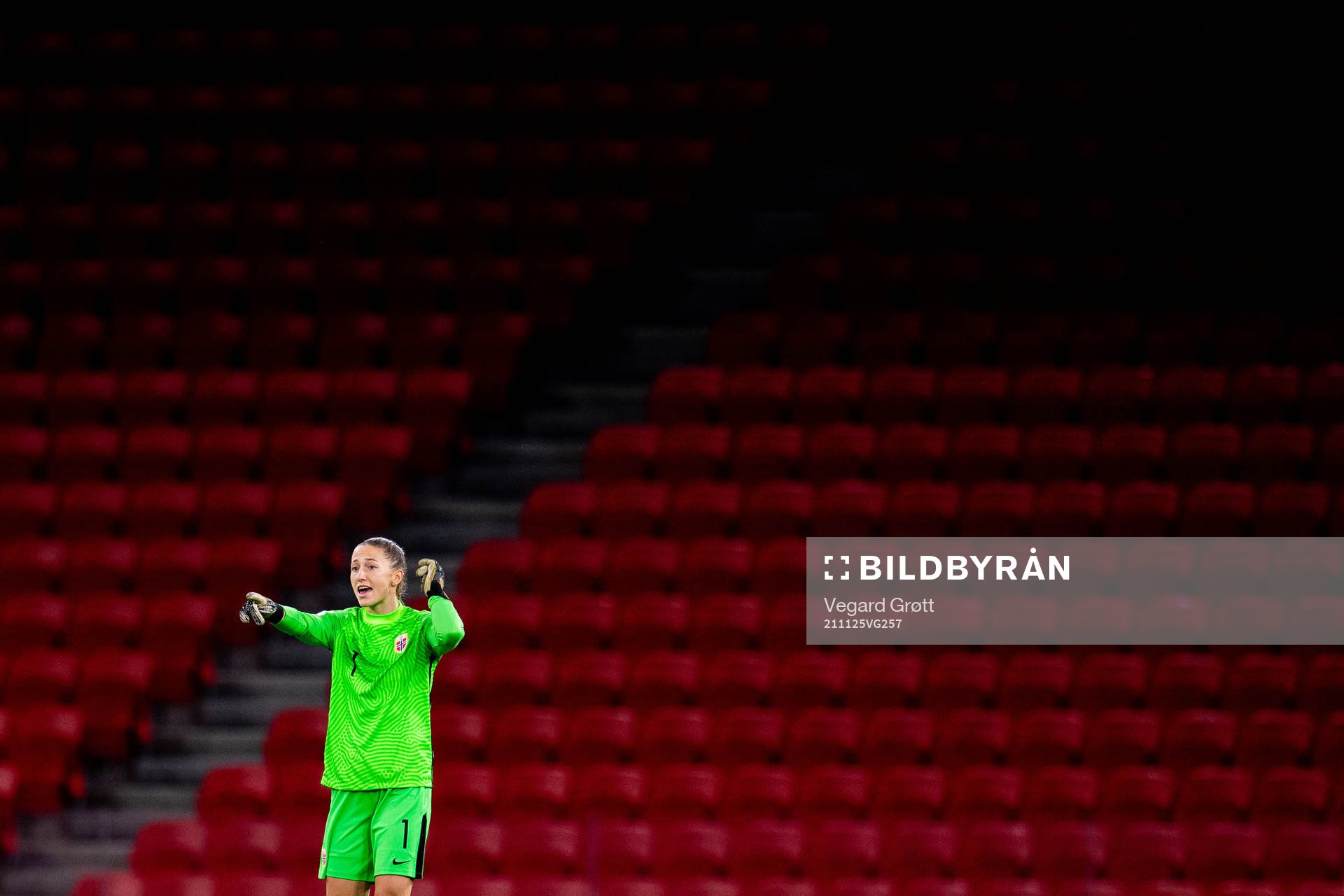 Goalkeeper Cecilie Fiskerstrand of Norway