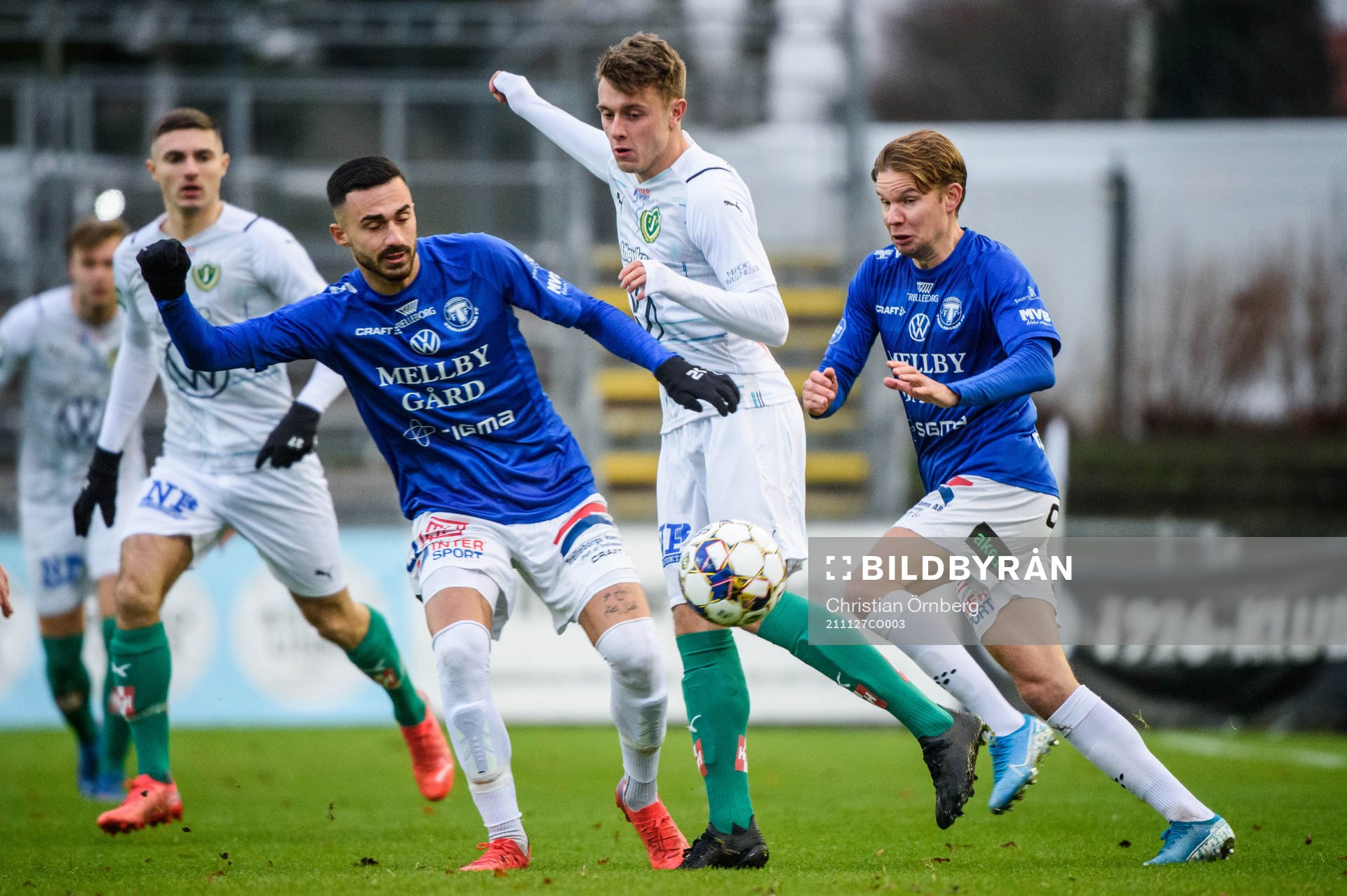 Trelleborgs Simon Amin och Johan Blomberg mot Jönköpings