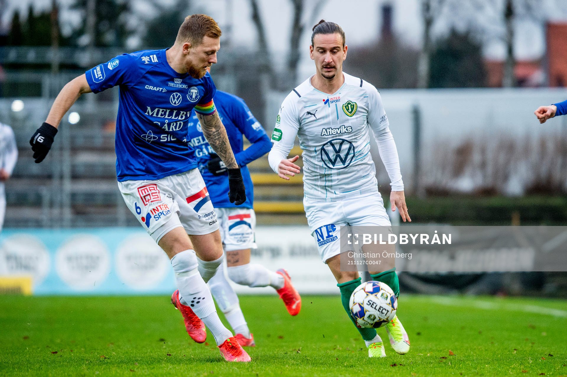 Trelleborgs Jesper Modig mot Jönköpings Edin Hamidovic