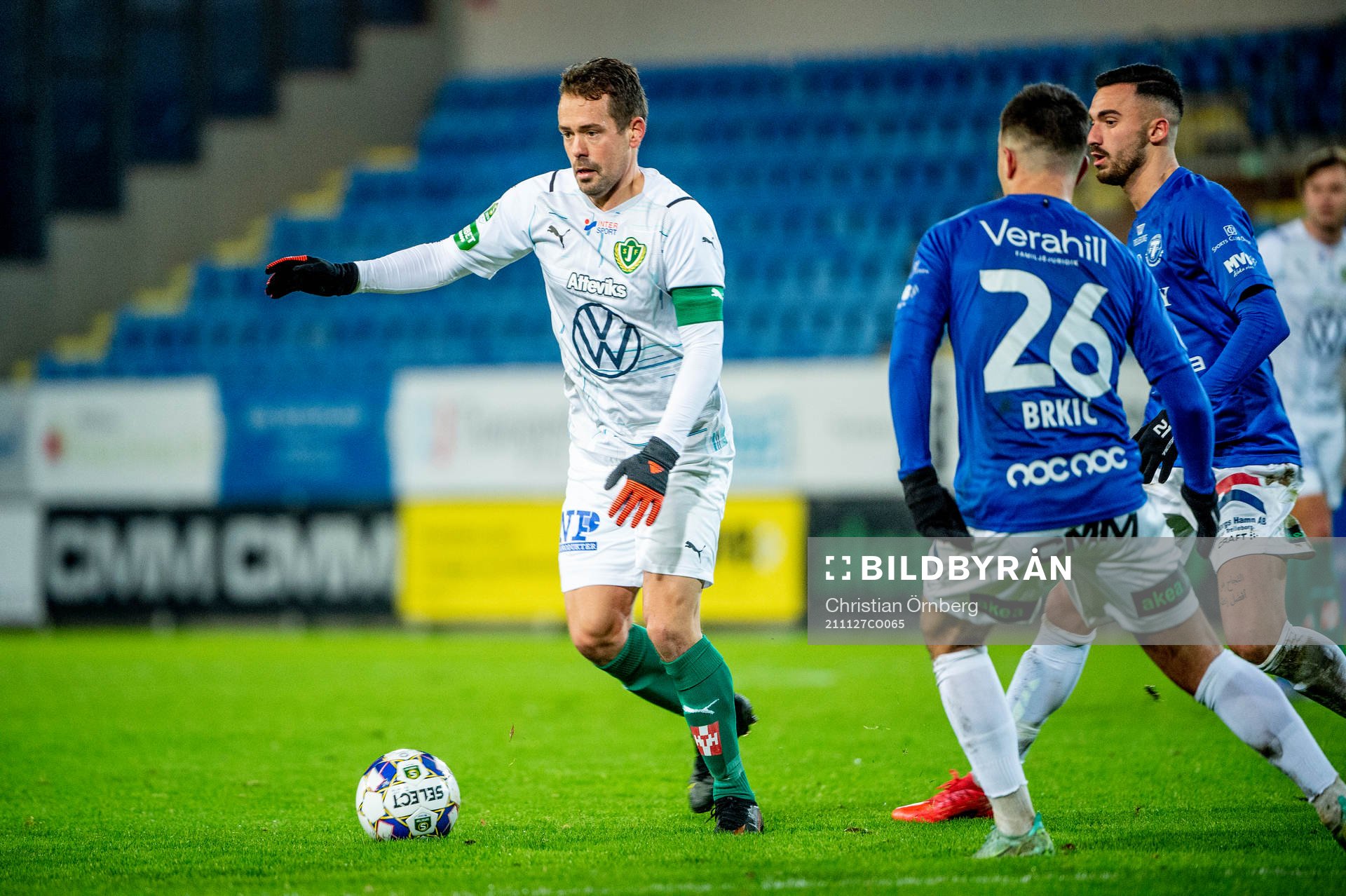 Jönköpings Fredric Fendrich mot Trelleborgs Haris Brkic