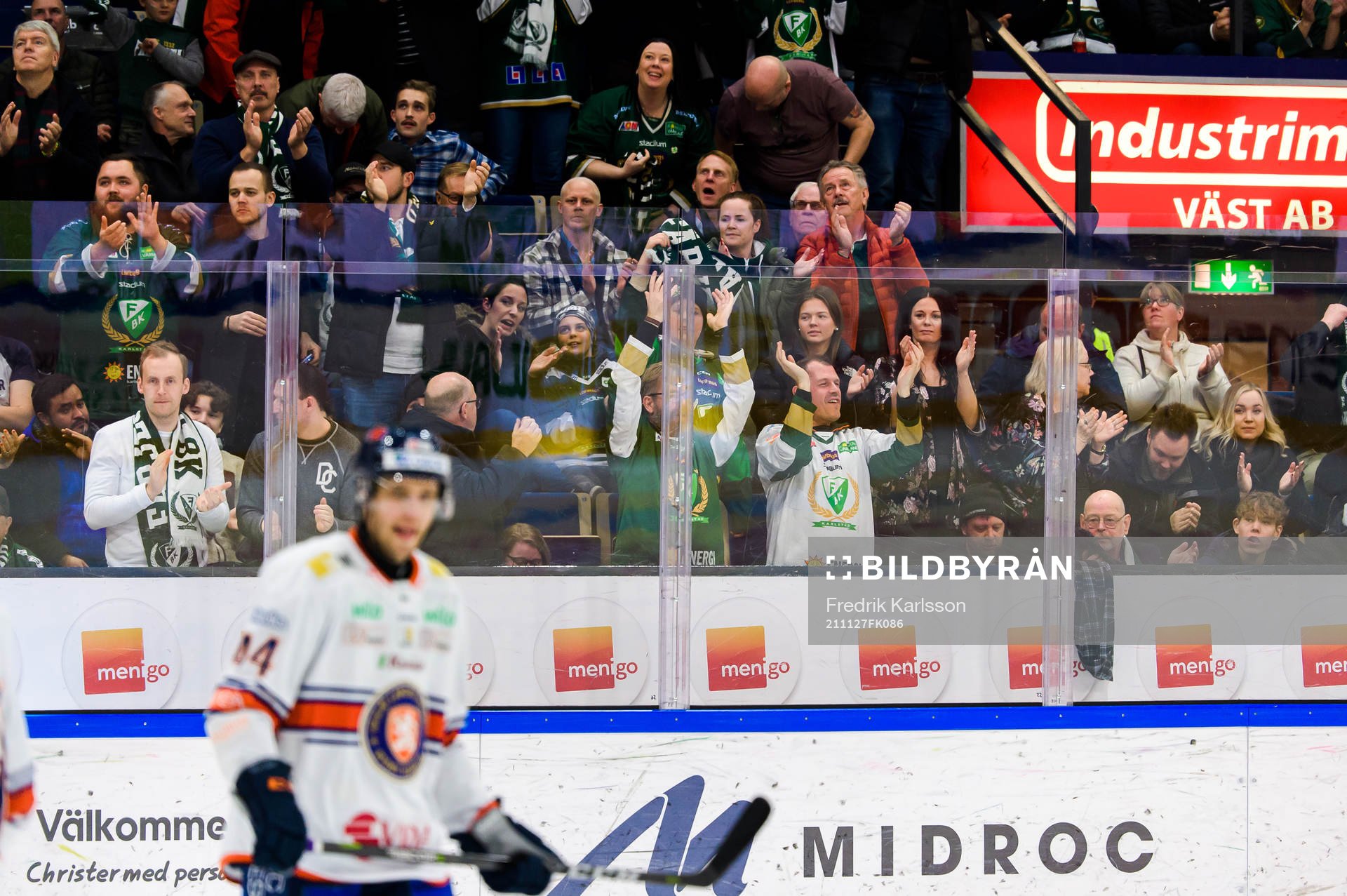 Färjestads supportrar julblar