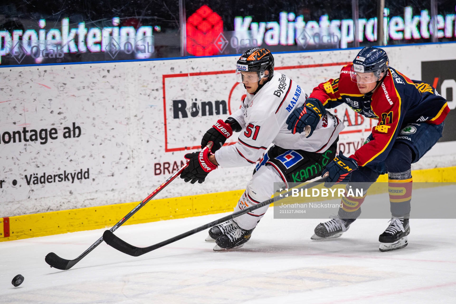 Örebros Kristian Näkyvä och Djurgårdens Linus Andersson