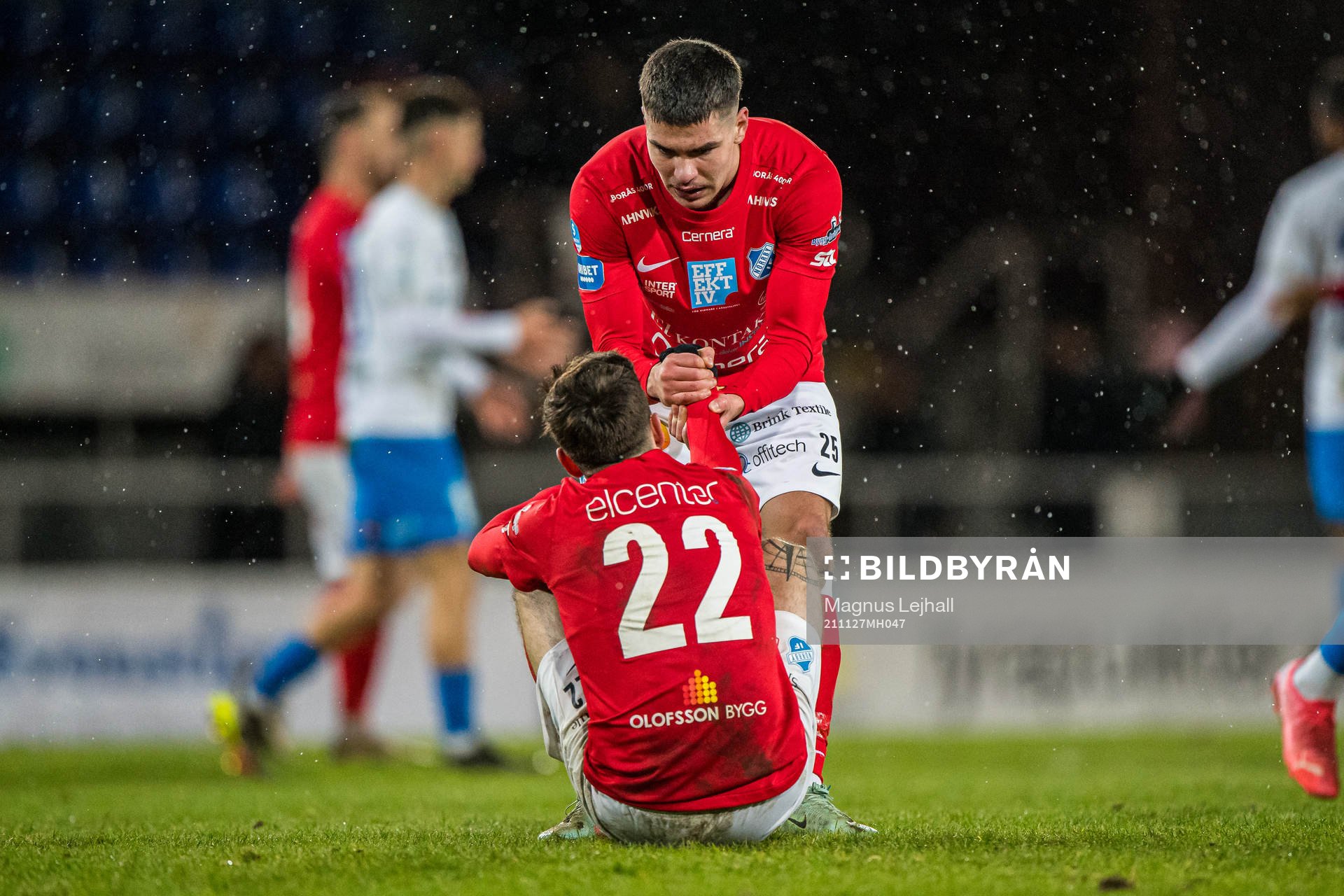 Norrbys Luis Argudo  och William Milovanovic  deppar