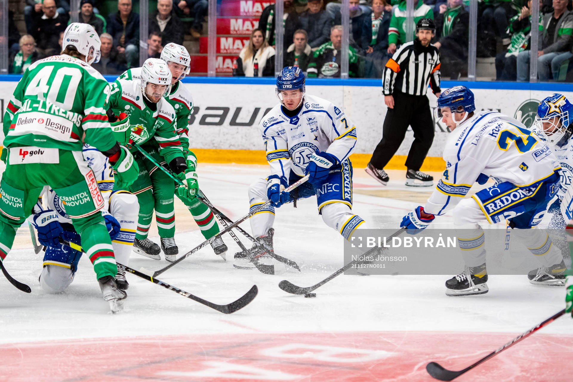 Rögles Ludvig Larsson och Leksands Benjamin Thomas