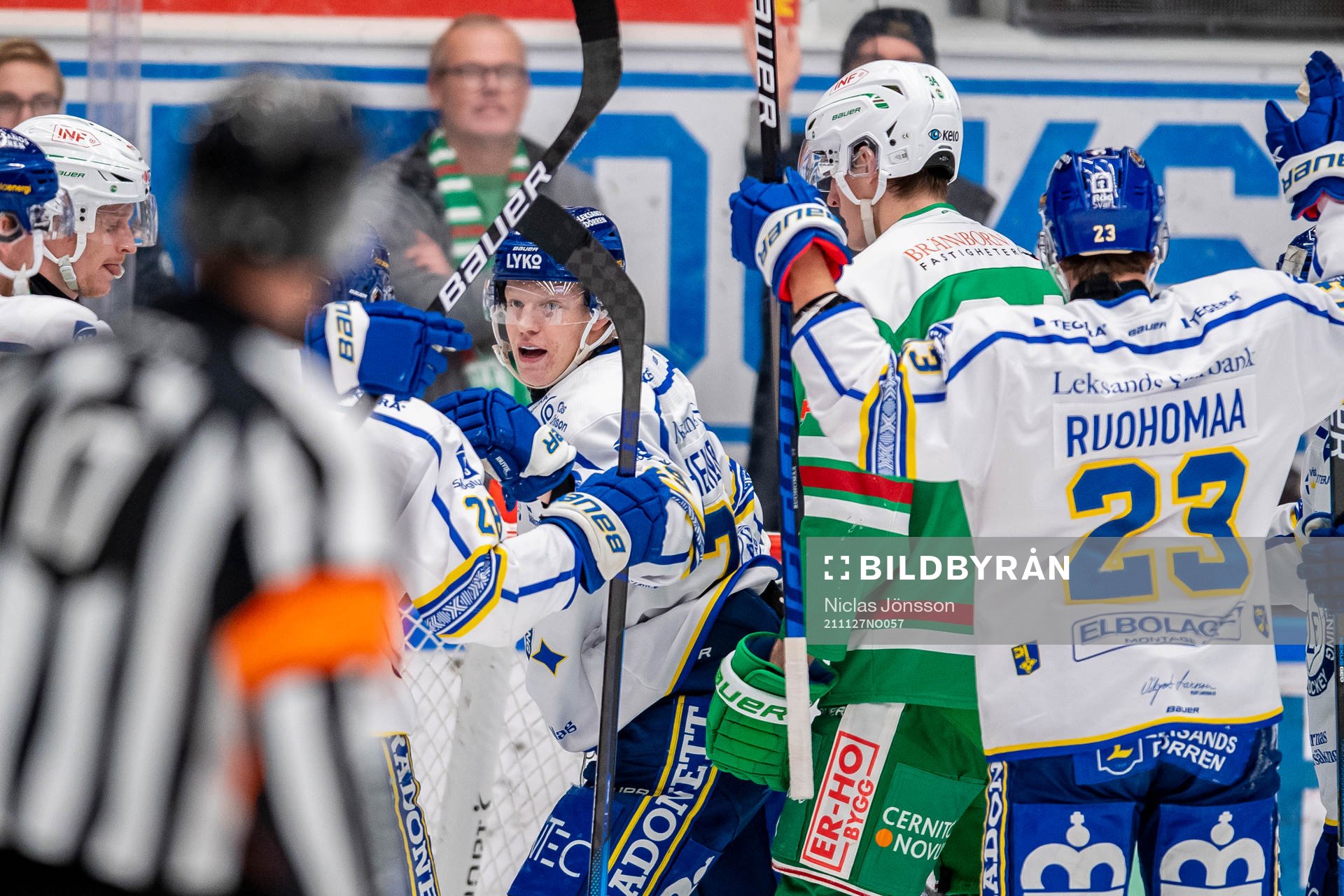 Leksands Emil Heineman jublar