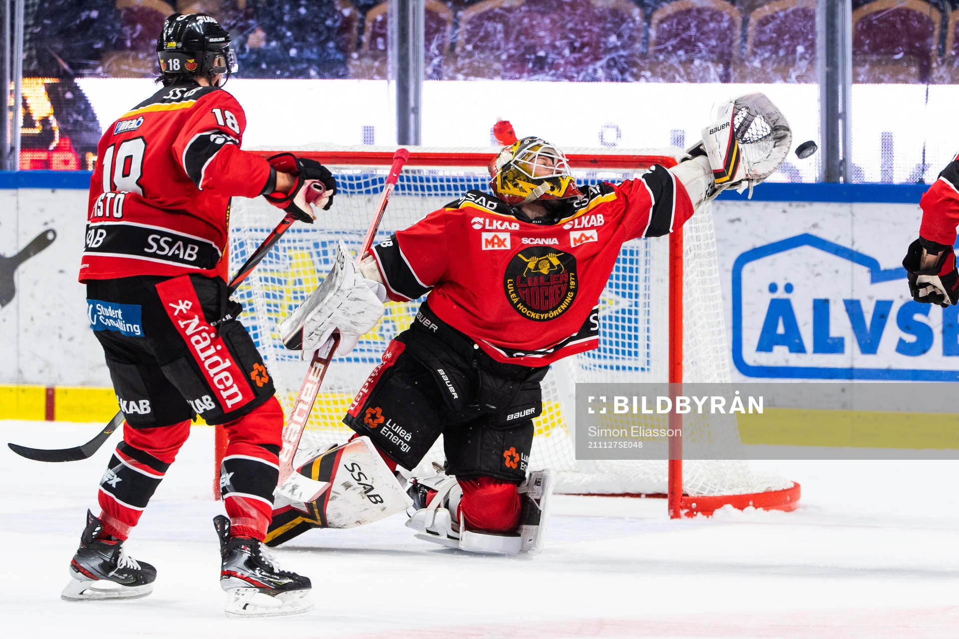 Luleås målvakt Joel Lassinantti