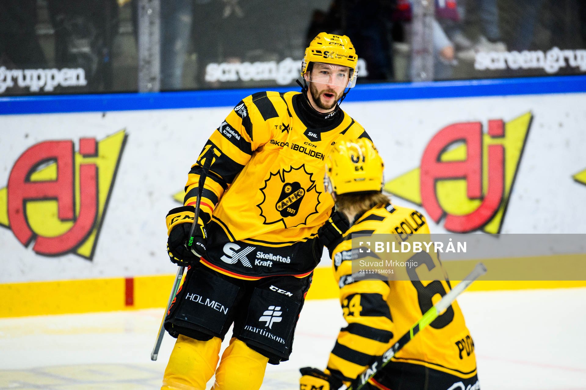 Skellefteås Melker Karlsson jublar