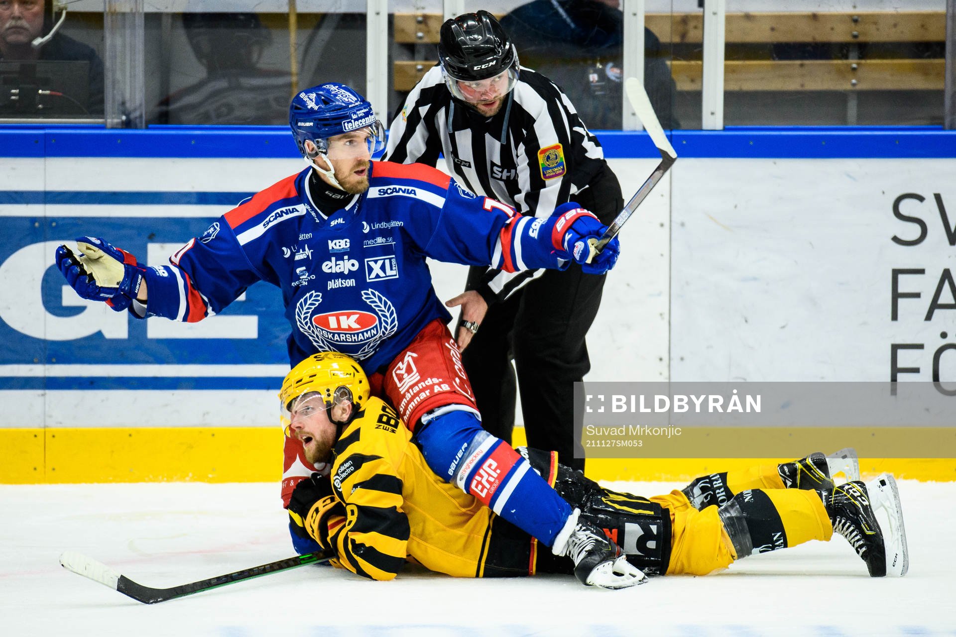 Oskarshamns Dale Weise och Skellefteås Oskar Nilsson