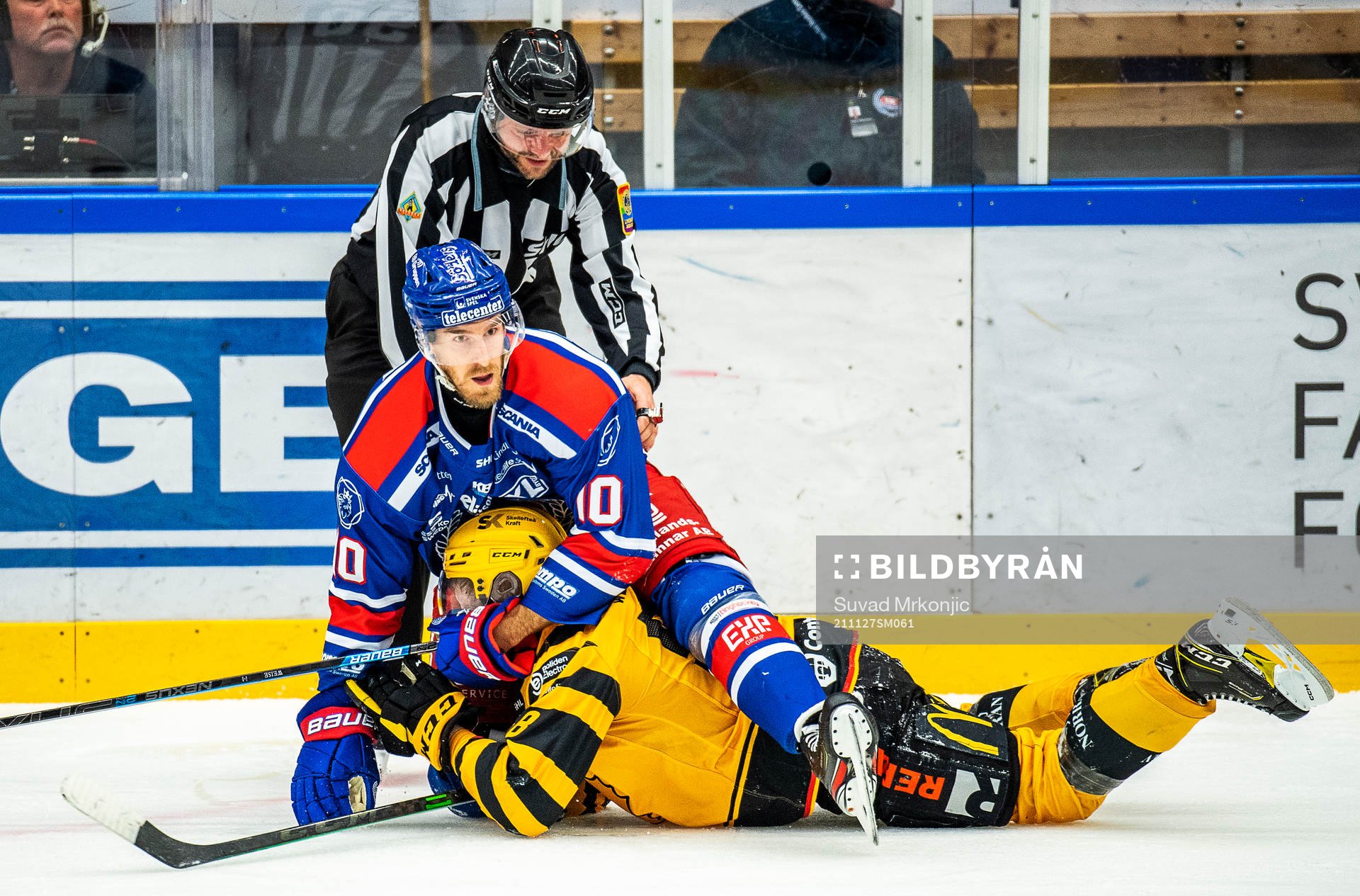 Oskarshamns Dale Weise och Skellefteås Oskar Nilsson