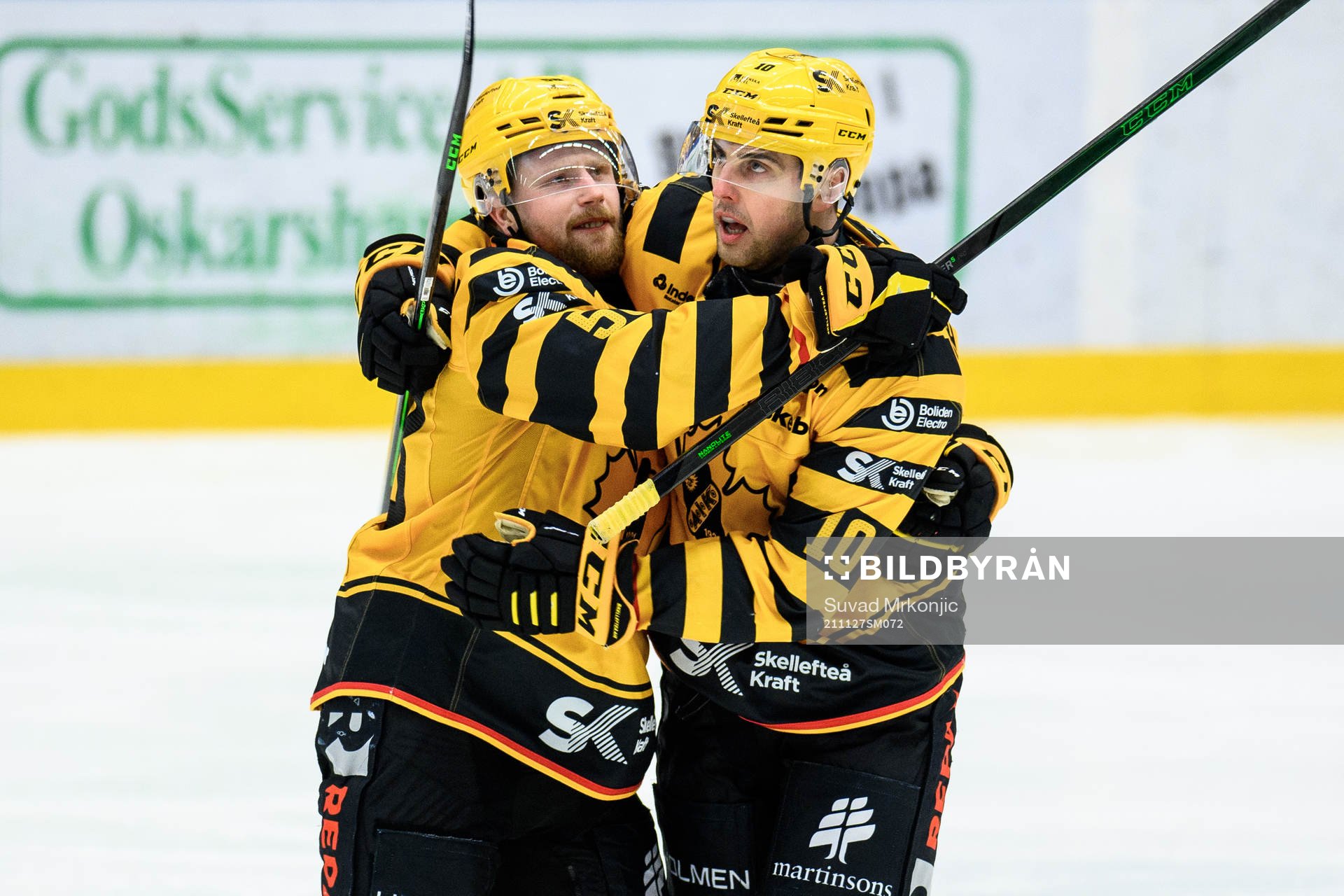 Skellefteås Joakim Lindström jublar