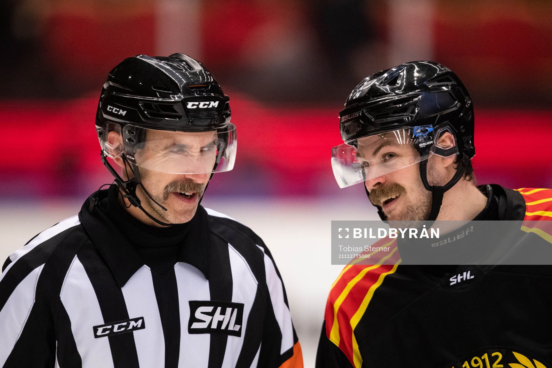 Domare Linus Öhlund och Brynäs Emil Molin