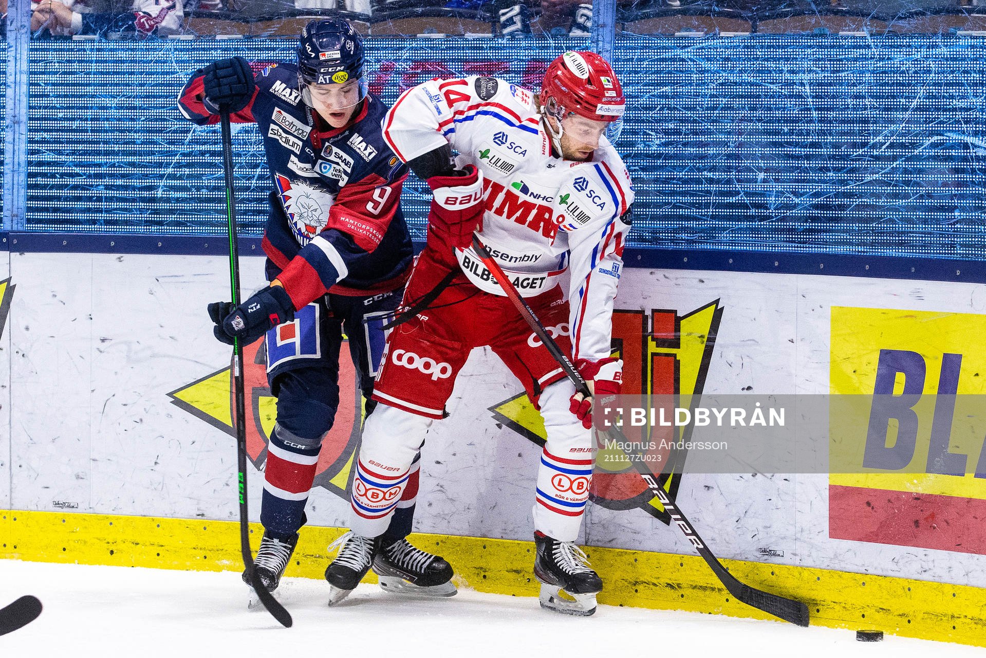 Linköpings Daniel Ljungman och Timrås Albin Carlsson