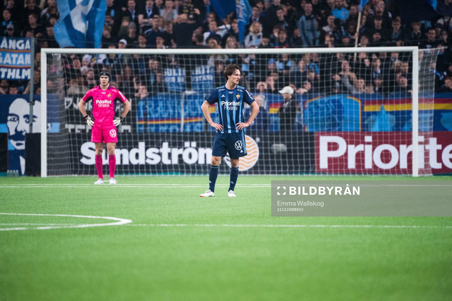 Djurgårdens målvakt Jacob Widell Zetterström och Hjalmar